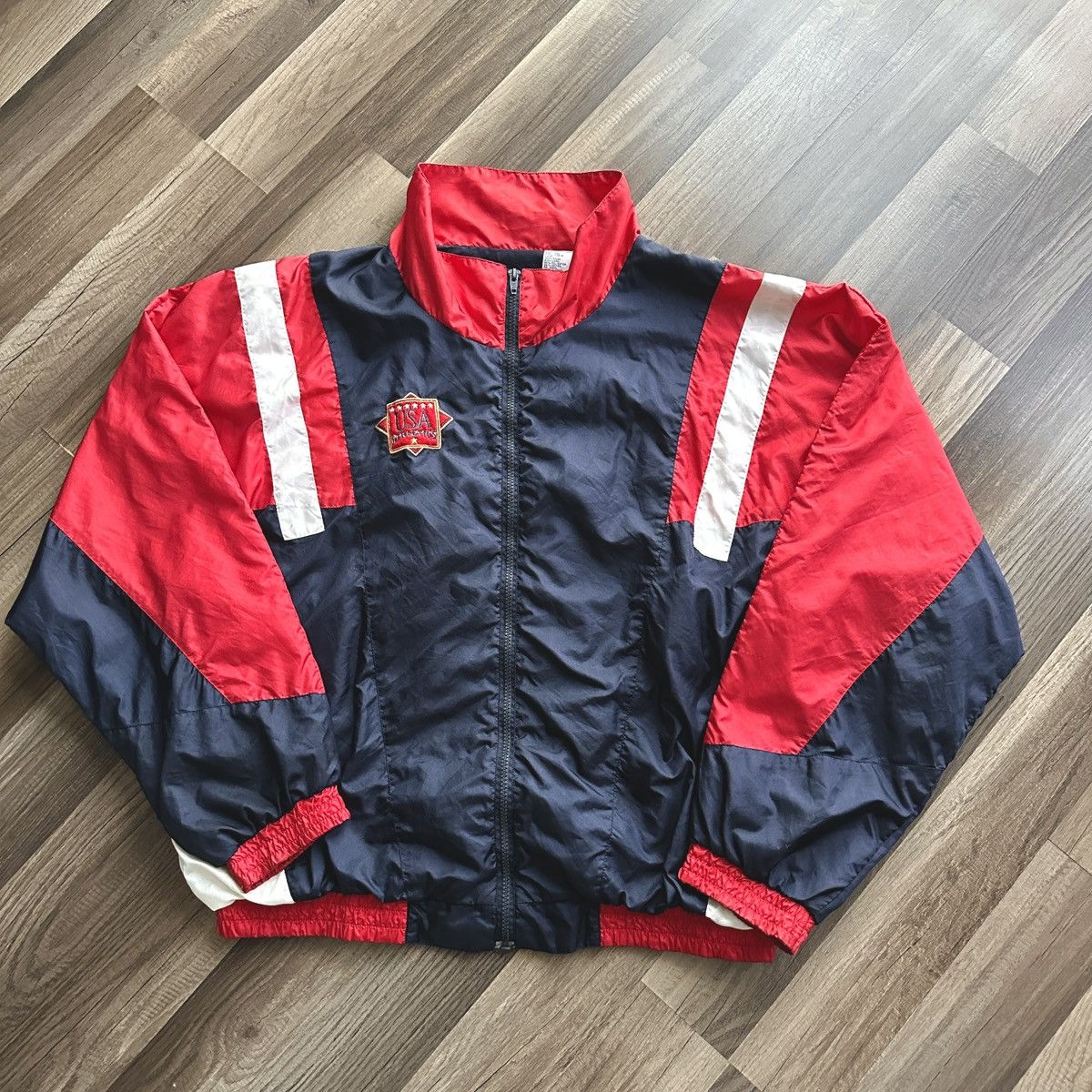 Vintage Vintage USA Windbreaker Jacket Size US XL / EU 56 / 4 - 1 Thumbnail