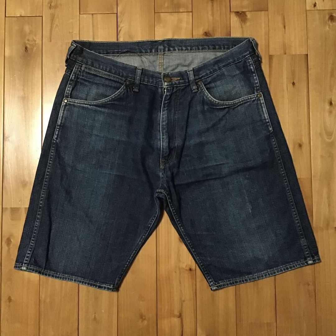 Bape BAPE Logo Embroidered Denim Shorts a bathing ape ★size L Size US 34 / EU 50 - 2 Thumbnail