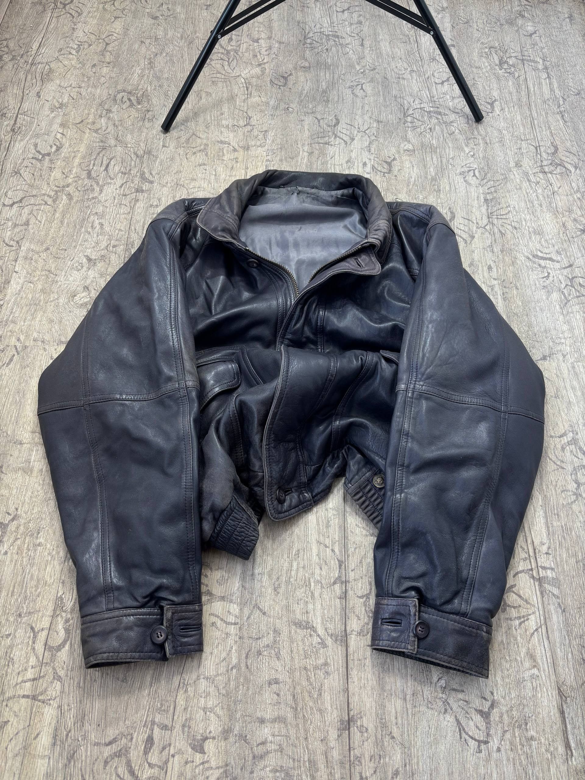 Hysteric Glamour VTG Baleniaga Kapital Style Leather Heavy Leather Jacket Size US XL / EU 56 / 4 - 3 Thumbnail