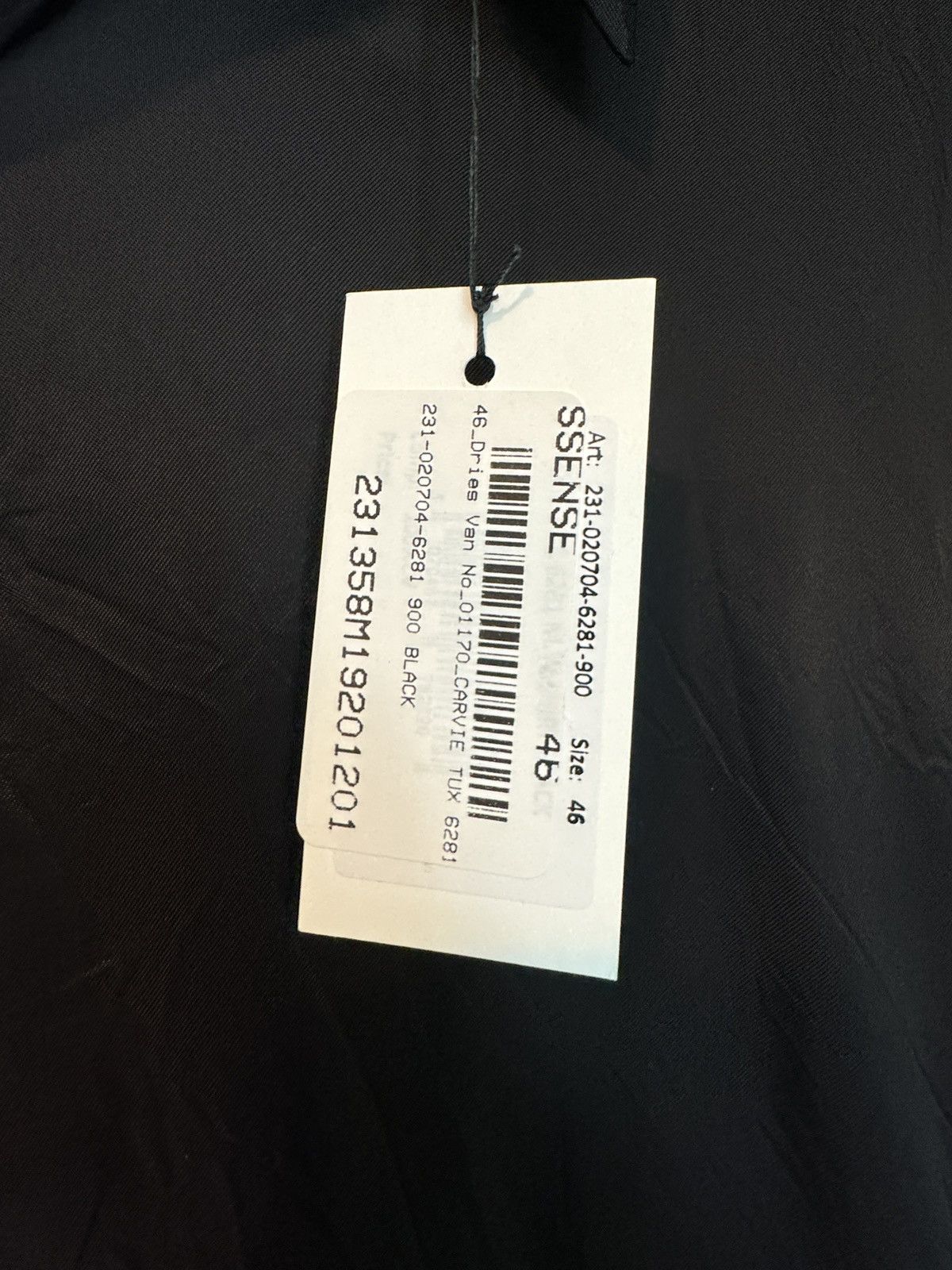 Dries Van Noten DRIES BLACK SLIM FIT SHIRT Size US S / EU 44-46 / 1 - 3 Thumbnail