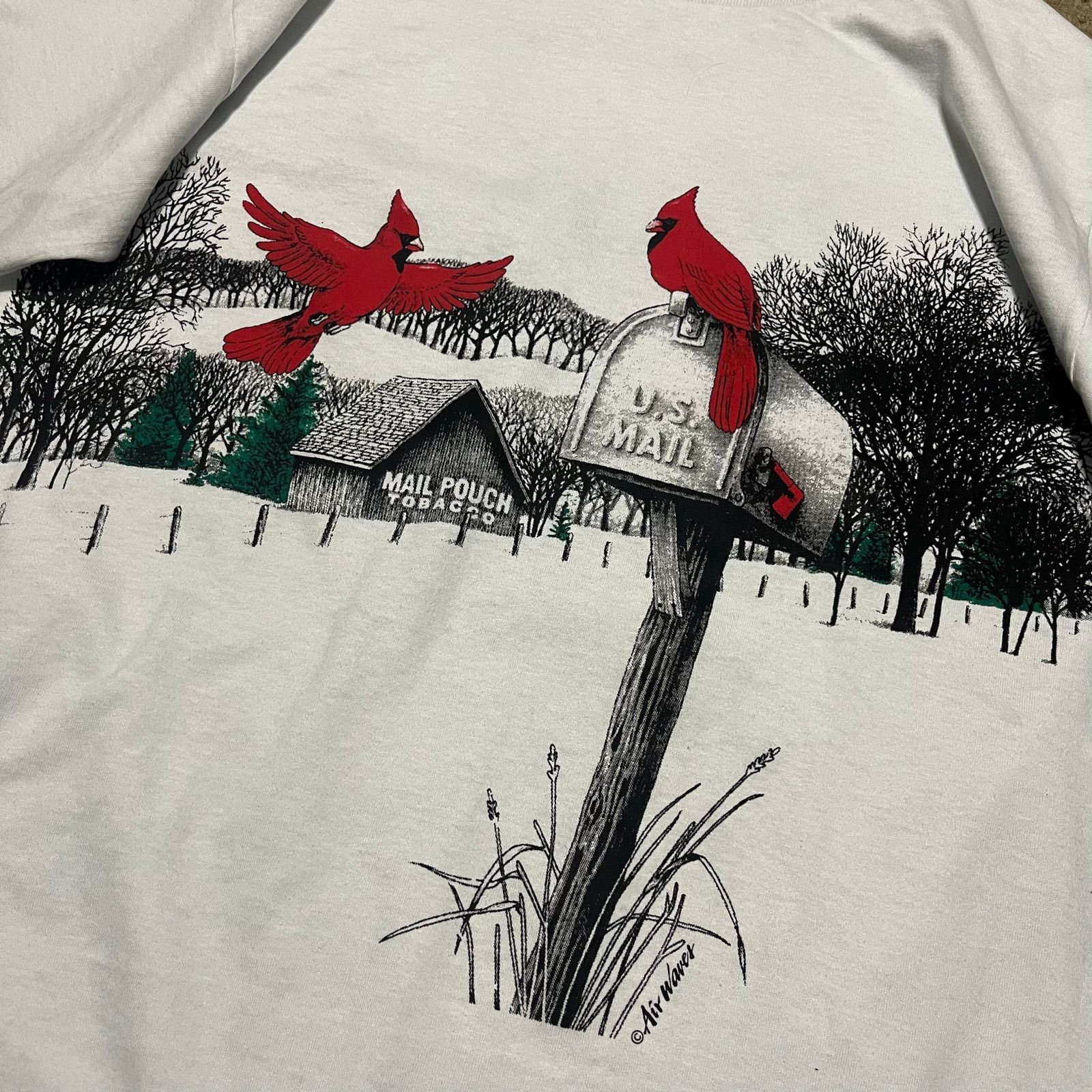 Jerzees Jerzees Mail Pock Tabaco 2 Cardinals Graphic Front AOP Shirt Size US M / EU 48-50 / 2 - 4 Thumbnail