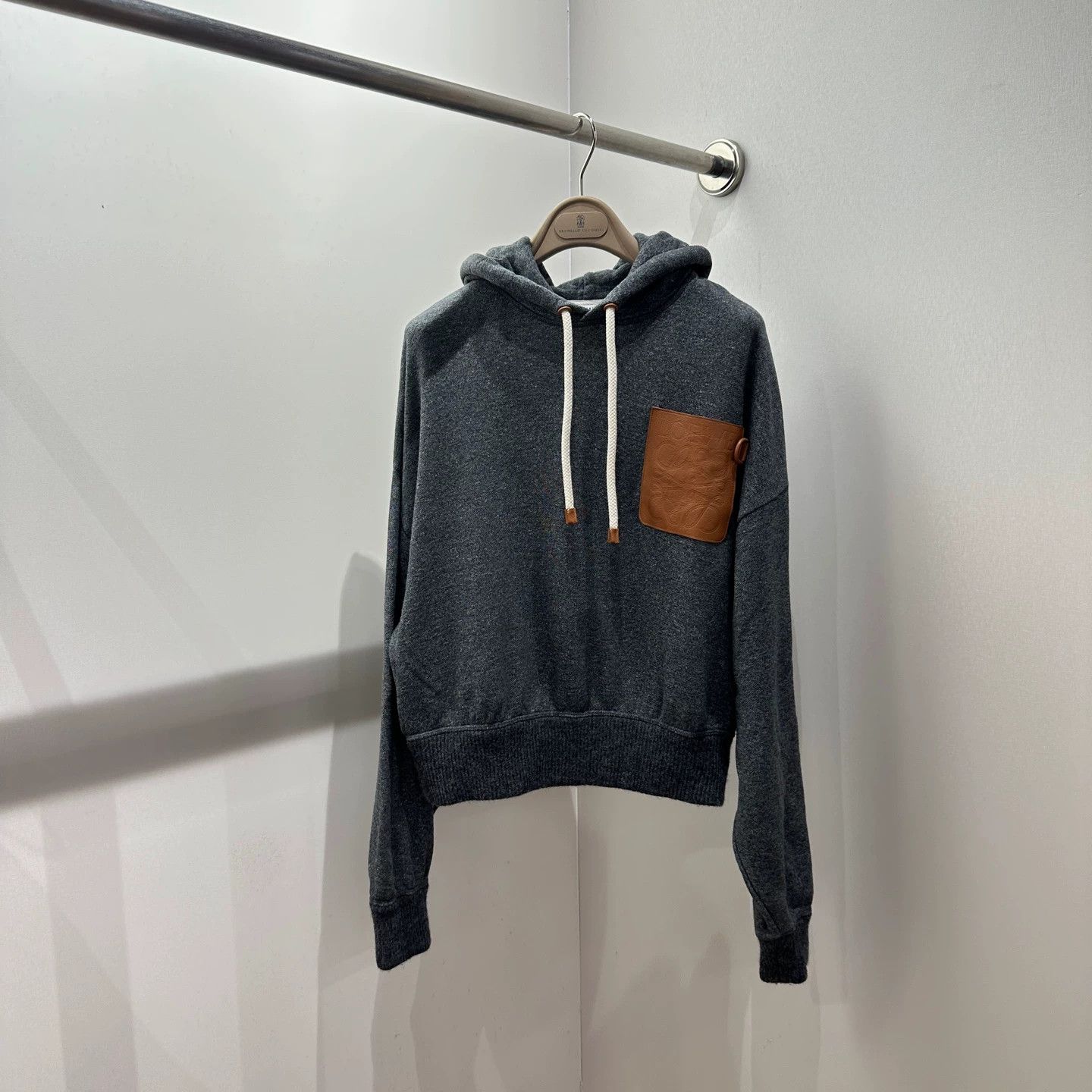 Loewe Loewe mar610 Logo Patch Cotton Hoodie XS Size US XS / EU 42 / 0 - 1 Thumbnail