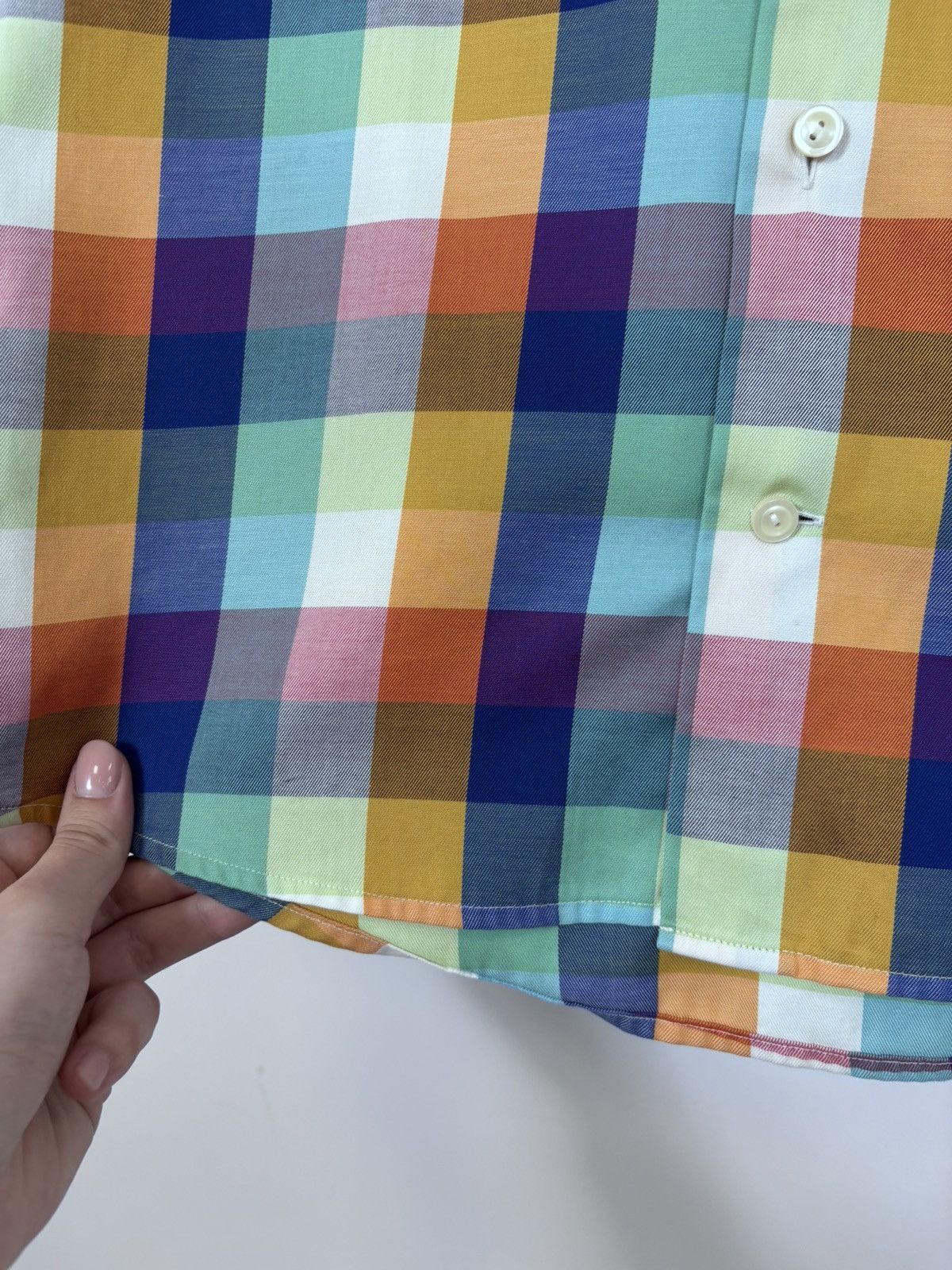 Eton Eton Men’s Slim Fit Multicolor Check Long Sleeve Shirt Size US M / EU 48-50 / 2 - 6 Thumbnail