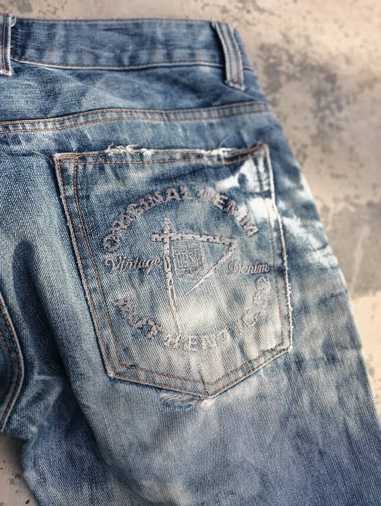 Hysteric Glamour × Japanese Brand Dpsr distressed bleach jeans size 32 Size US 32 / EU 48 - 6 Thumbnail
