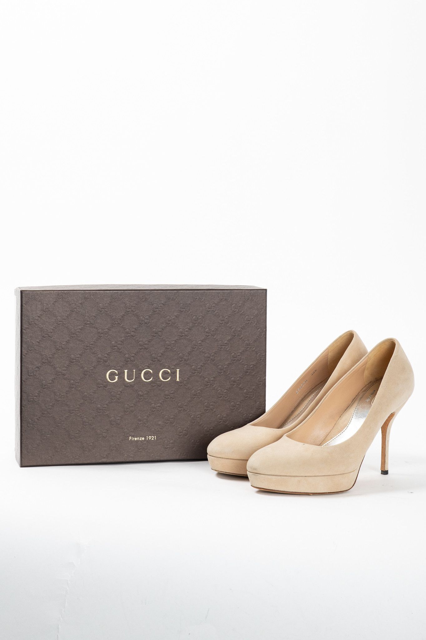 Gucci Gucci Sable Kid Scamosciato Platform Pumps Size US 8 / IT 38 - 11 Thumbnail