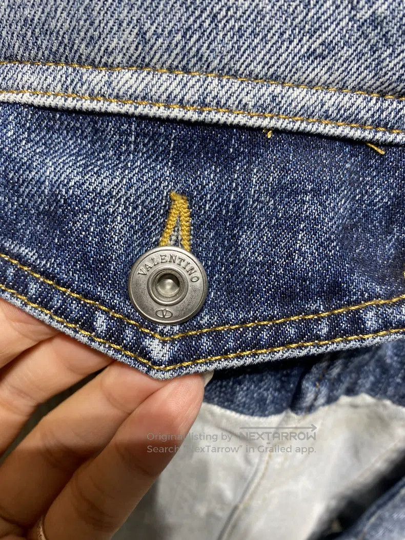 Valentino Valentino Stitched denim jacket Size US L / EU 52-54 / 3 - 3 Thumbnail