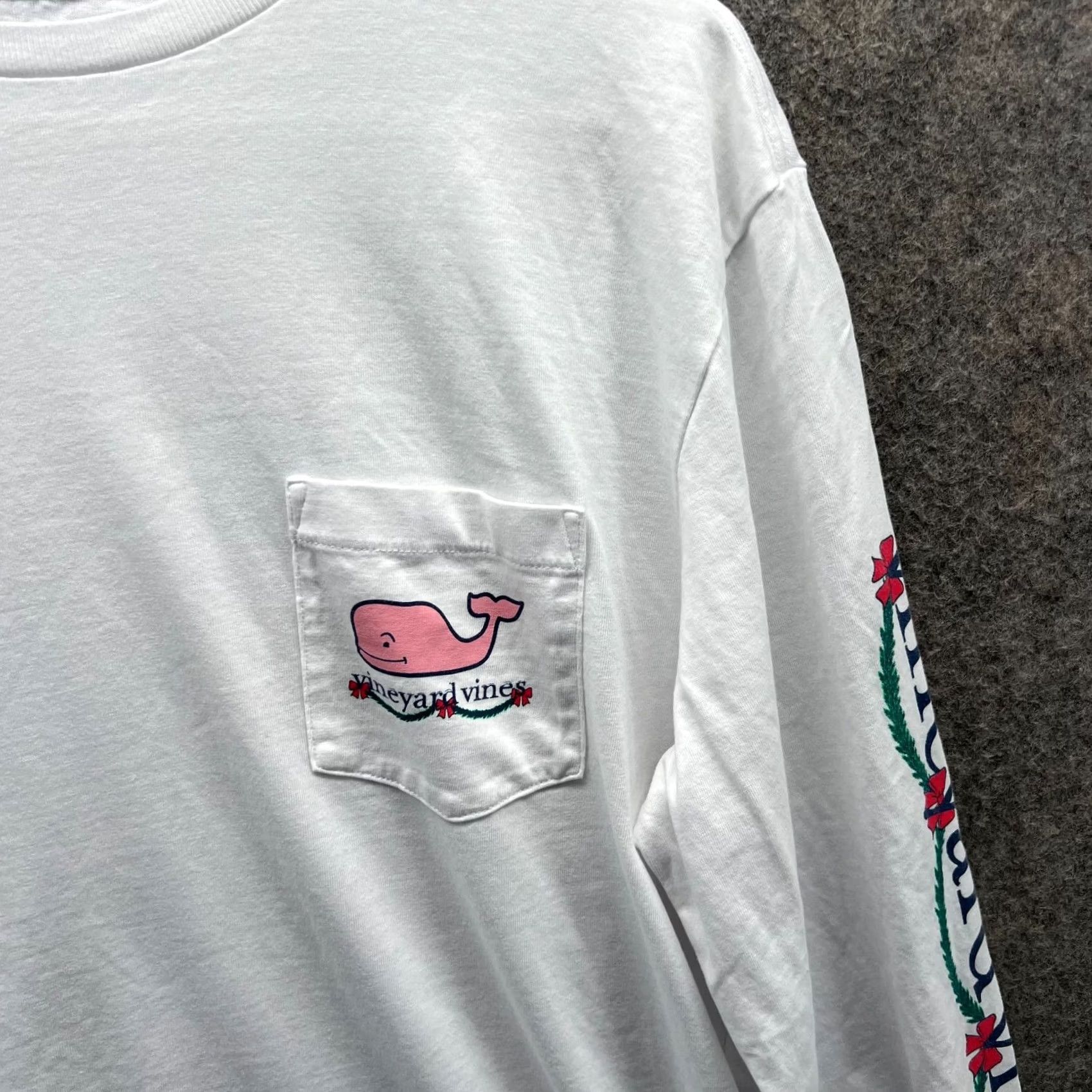 Vineyard Vines Vineyard Vines Shirt Mens Medium White Crewneck Long Sleeve Whale Logo USA Modern Regular Fit True Vintage? Size US M / EU 48-50 / 2 - 7 Thumbnail