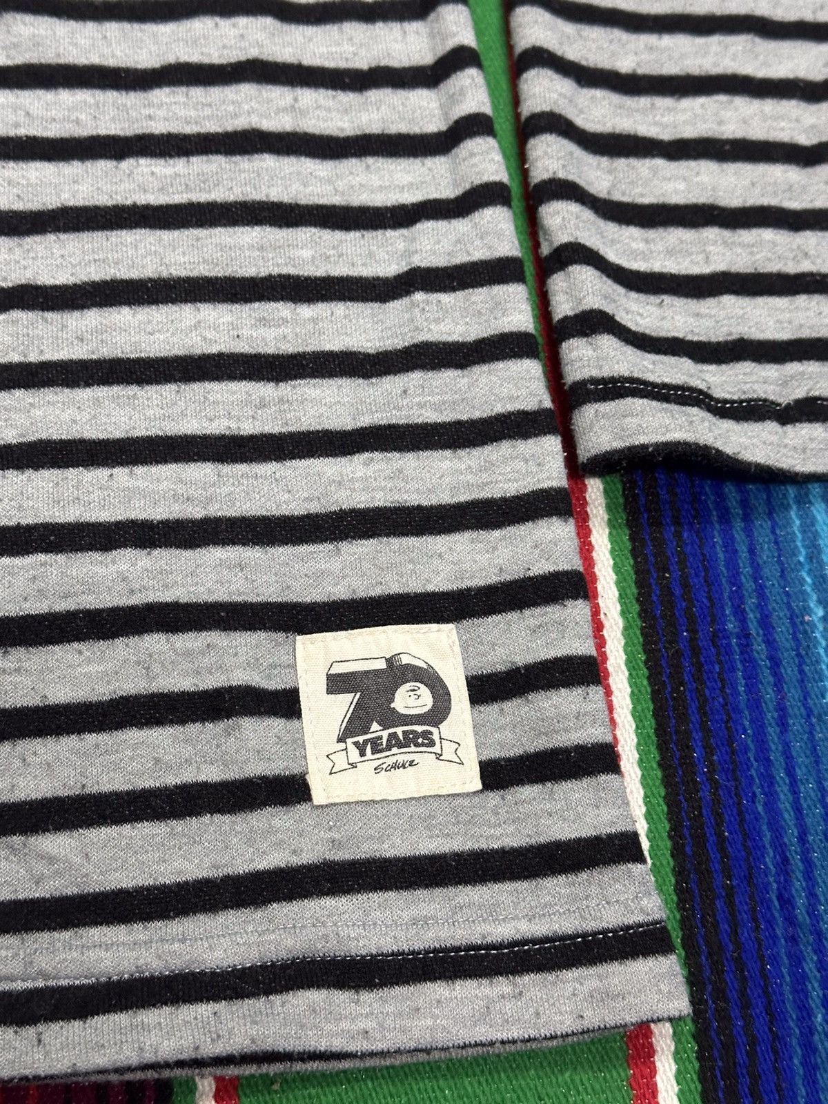 Vintage 💥Peanuts💥Snoppy stripe long sleeve single pocket tees 💥 Size US L / EU 52-54 / 3 - 10 Thumbnail