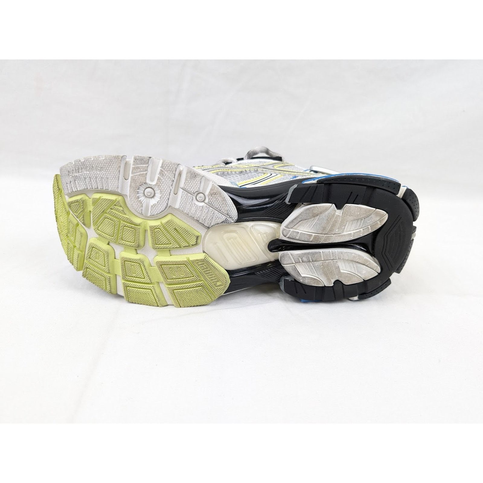 Balenciaga o1rshd1 Rubber Runner in White/Yellow/Blue Size US 12 / EU 45 - 9 Thumbnail
