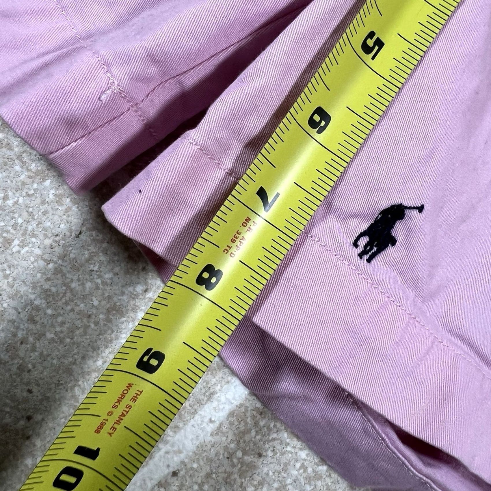 Polo Ralph Lauren Polo Ralph Lauren Shorts Mens 32 Pink Classic Fit Chino Embroidered Pony Polo Ralph Lauren Size US XS / EU 42 / 0 - 8 Thumbnail