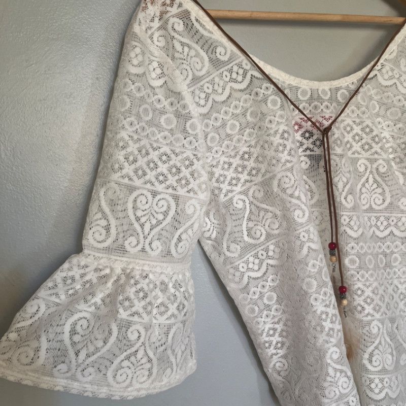 Other Sugar High White Lace Blouse M Size M / US 6-8 / IT 42-44 - 4 Thumbnail