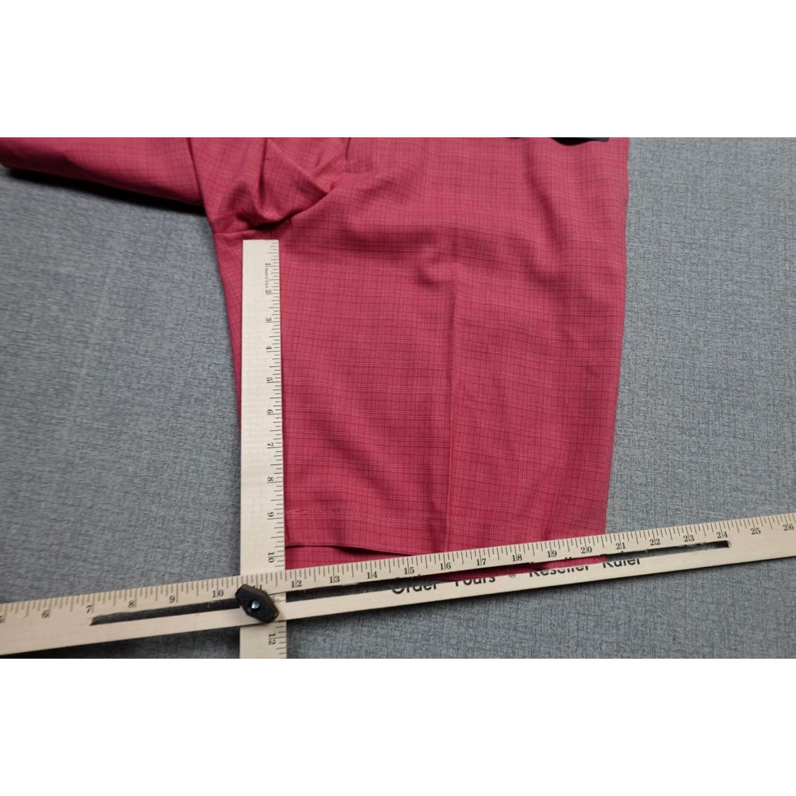 Vintage Walter Hagen Perfect 11 Shorts Mens 35 Pink Plaid Chino Golf 10 Inseam Stretch Size US 35 - 7 Thumbnail