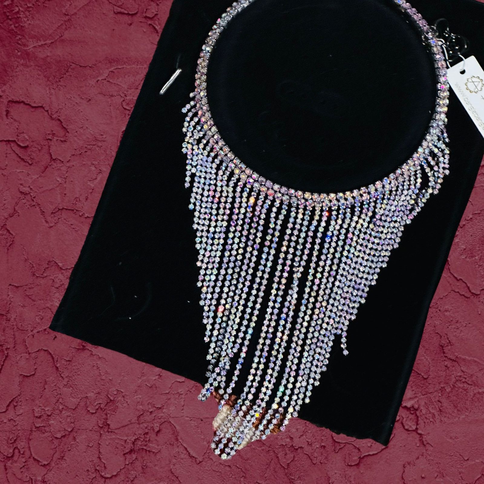 The Unbranded Brand Amrita Singh Statement AB Crystal Choker Size ONE SIZE - 6 Thumbnail