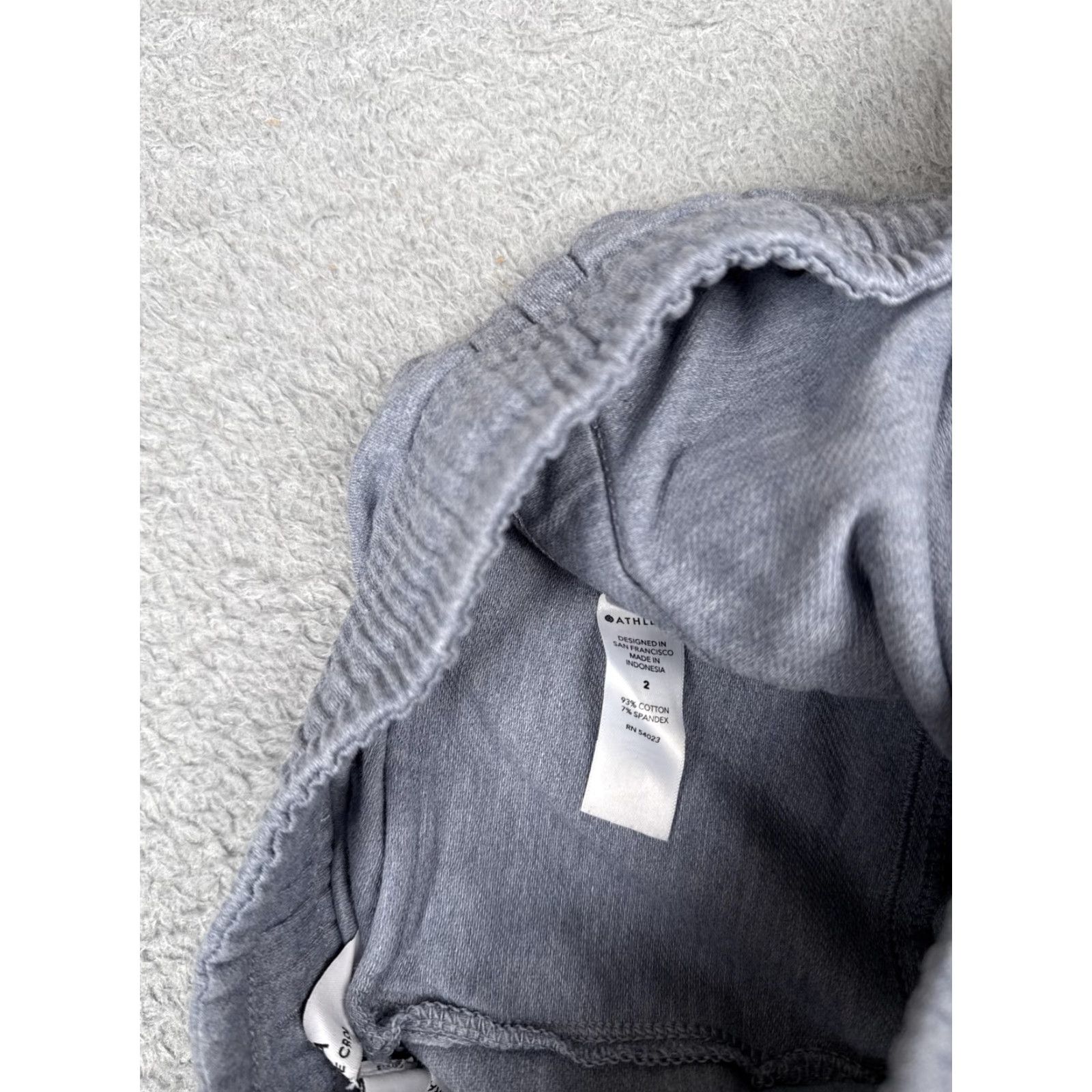 Athleta Athleta Pants Womens 2 Gray Farallon Heathered Wide Crop Wide Leg Joggers Lounge Size 26" / US 2 / IT 38 - 6 Thumbnail