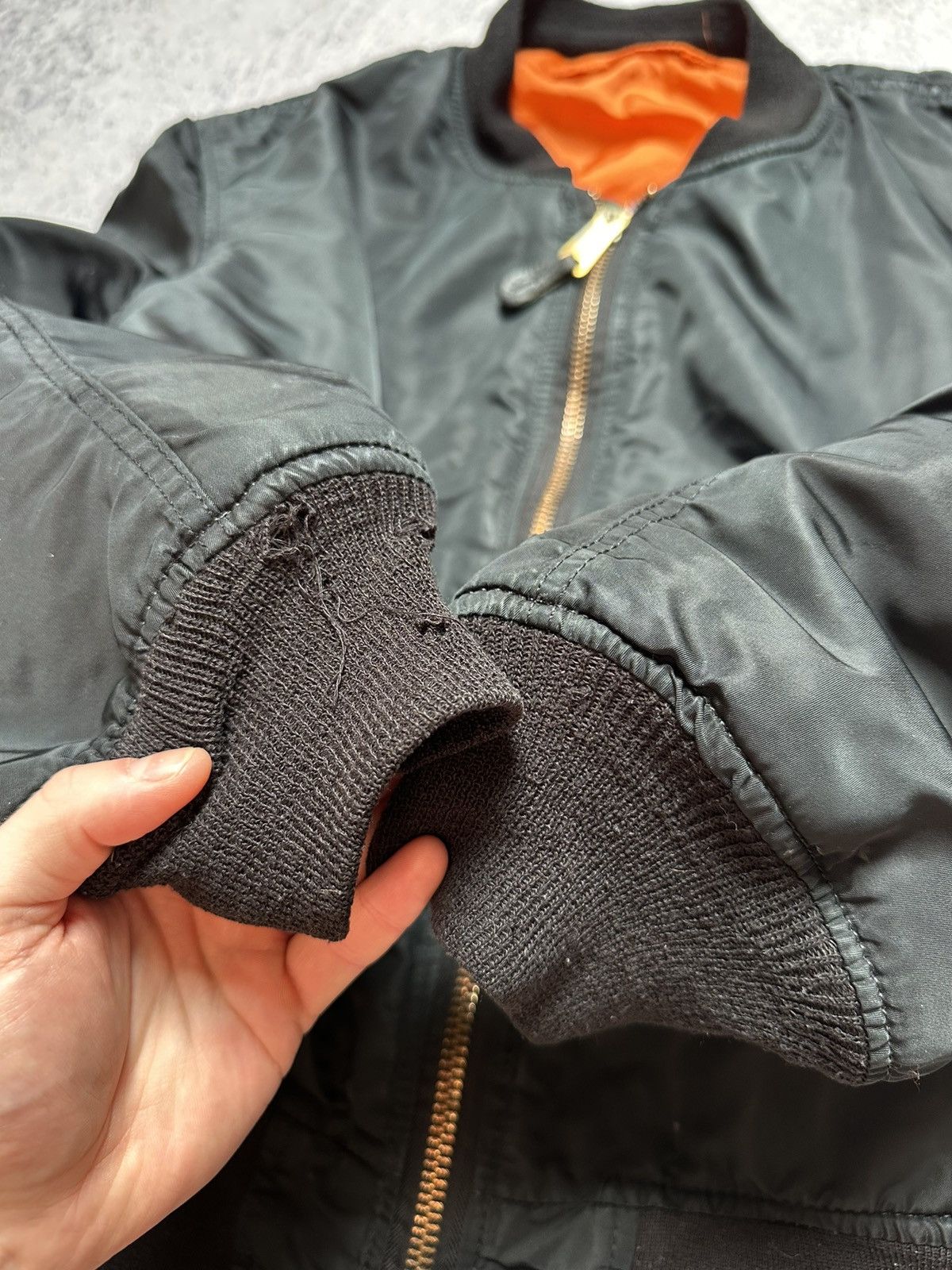 Alpha Industries Vintage 80s Alpha Industries MA-1 Reversible Bomber Jacket Size US XL / EU 56 / 4 - 9 Thumbnail