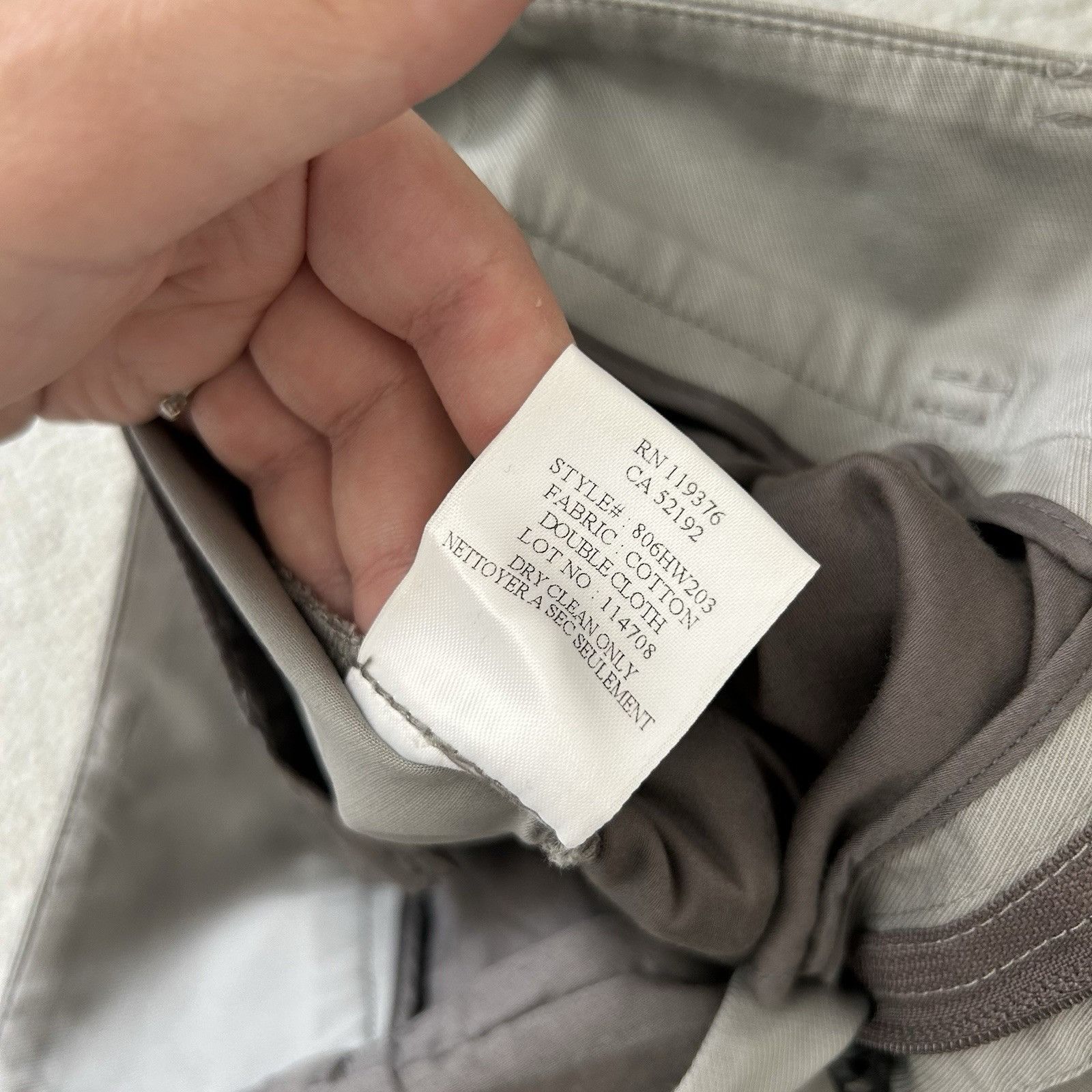 Helmut Lang HELMUT LANG Womens Pants Pull On Cotton Gray Trouser High-Ri Size 25" / US 0 / IT 36 - 6 Thumbnail