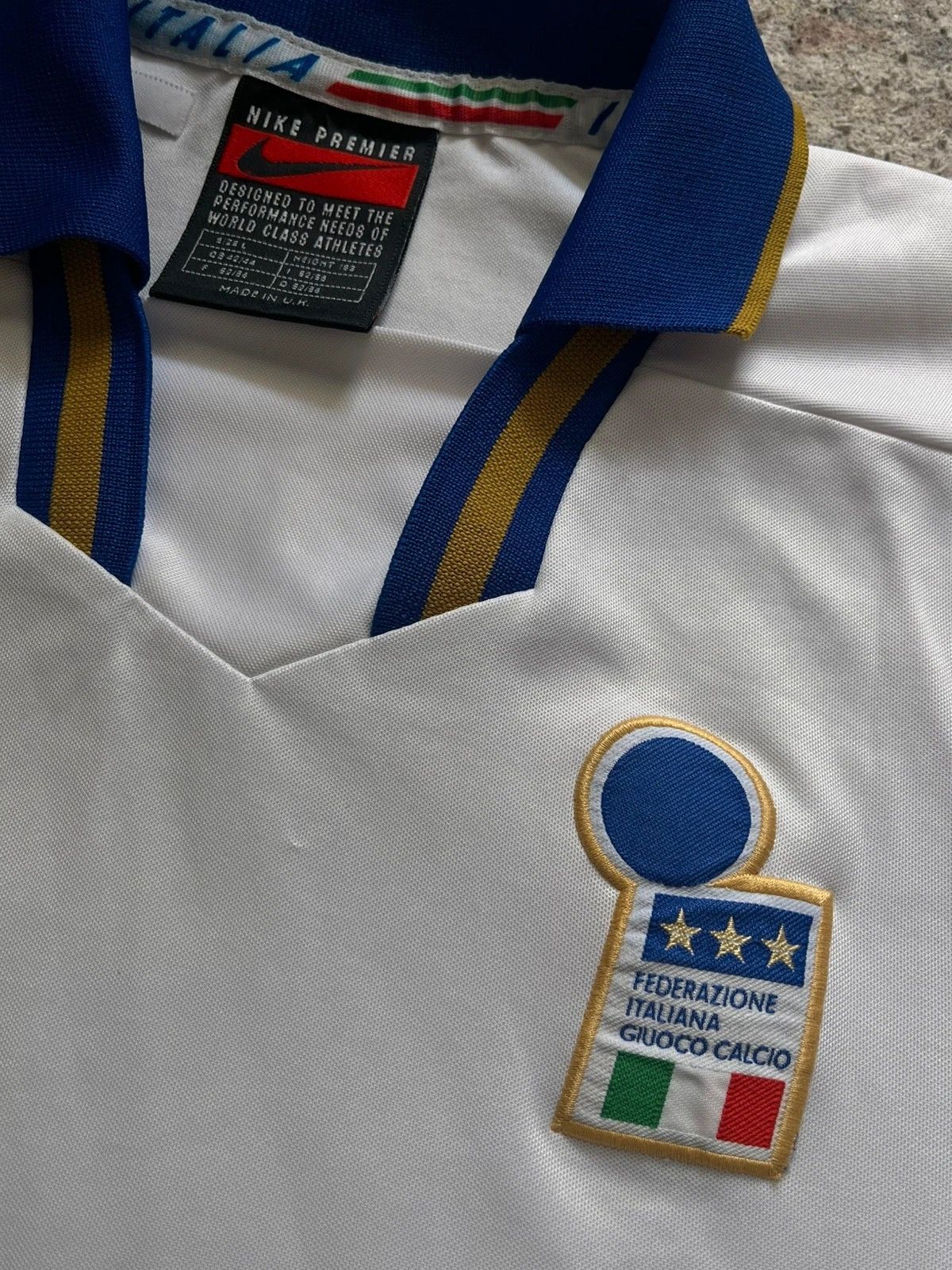 Nike Nike Italia Fedirazione Italiana Giuoco Calcio 1996-1997 Size US L / EU 52-54 / 3 - 3 Thumbnail