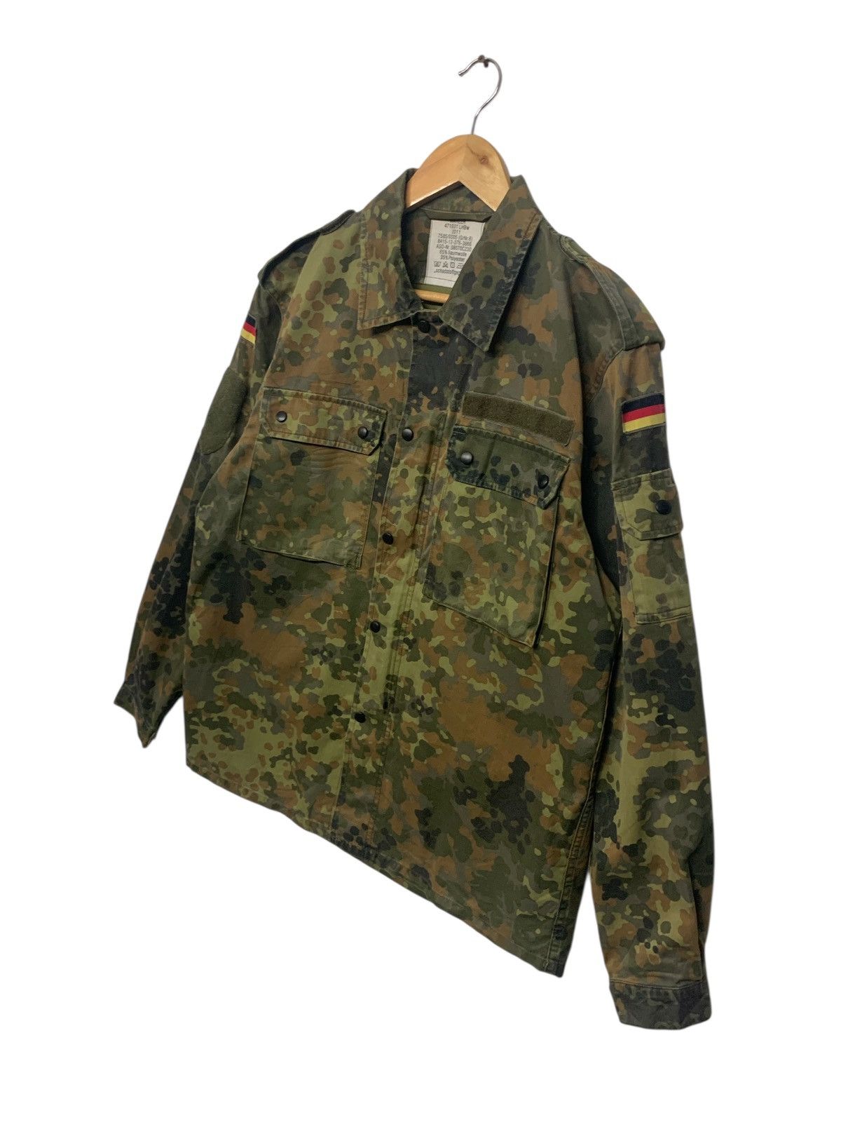 Vintage Rare Vintage 80's Germany Military Jacket Zipper Down Size US L / EU 52-54 / 3 - 2 Thumbnail