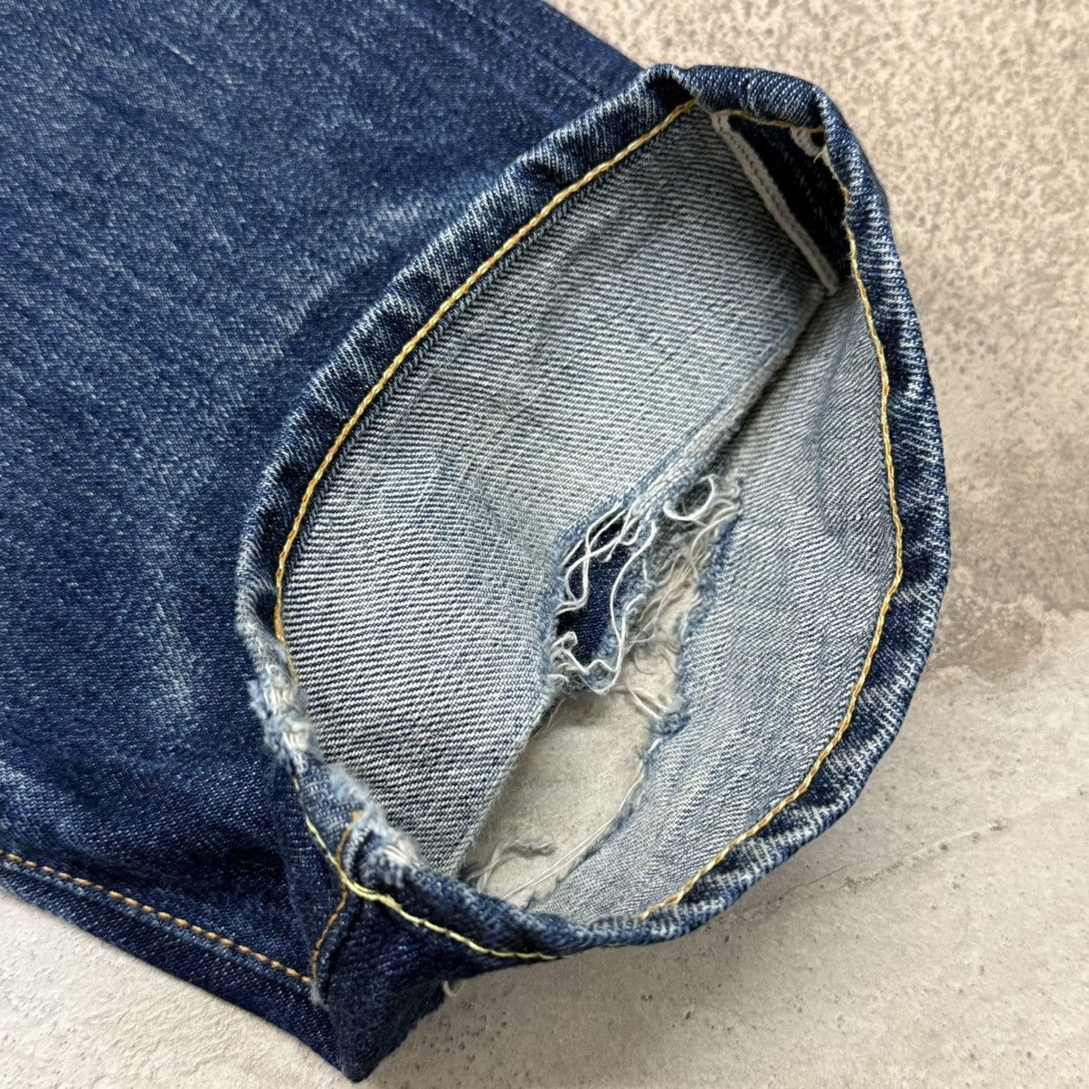 Japanese Brand Chikiriya Selvedge Chainstitch Mudwash Japanese Denim Size US 30 / EU 46 - 7 Thumbnail