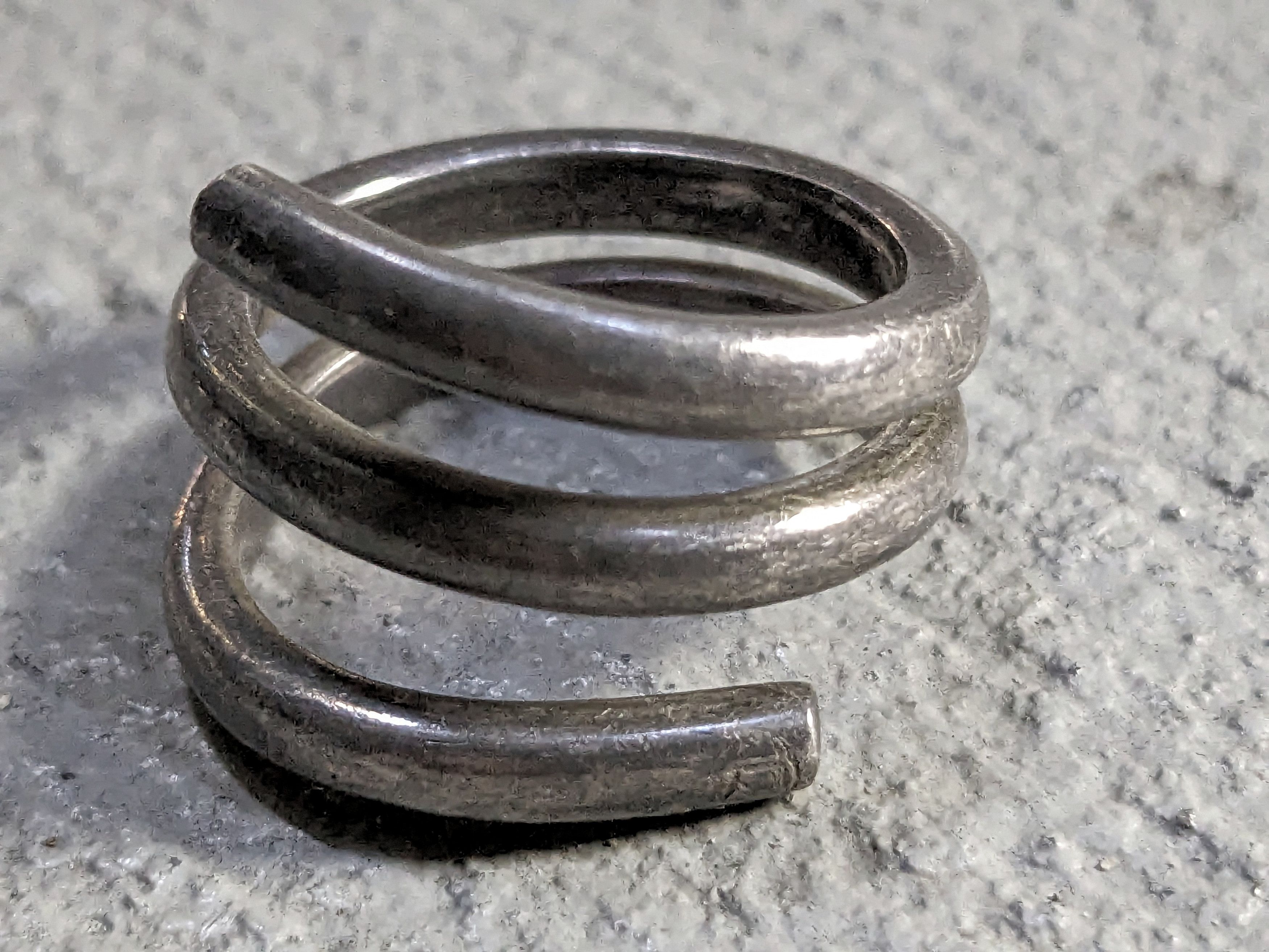 Other Vintage Sterling Silver Ring Size 7.5 Mexico Modern Size ONE SIZE - 7 Thumbnail