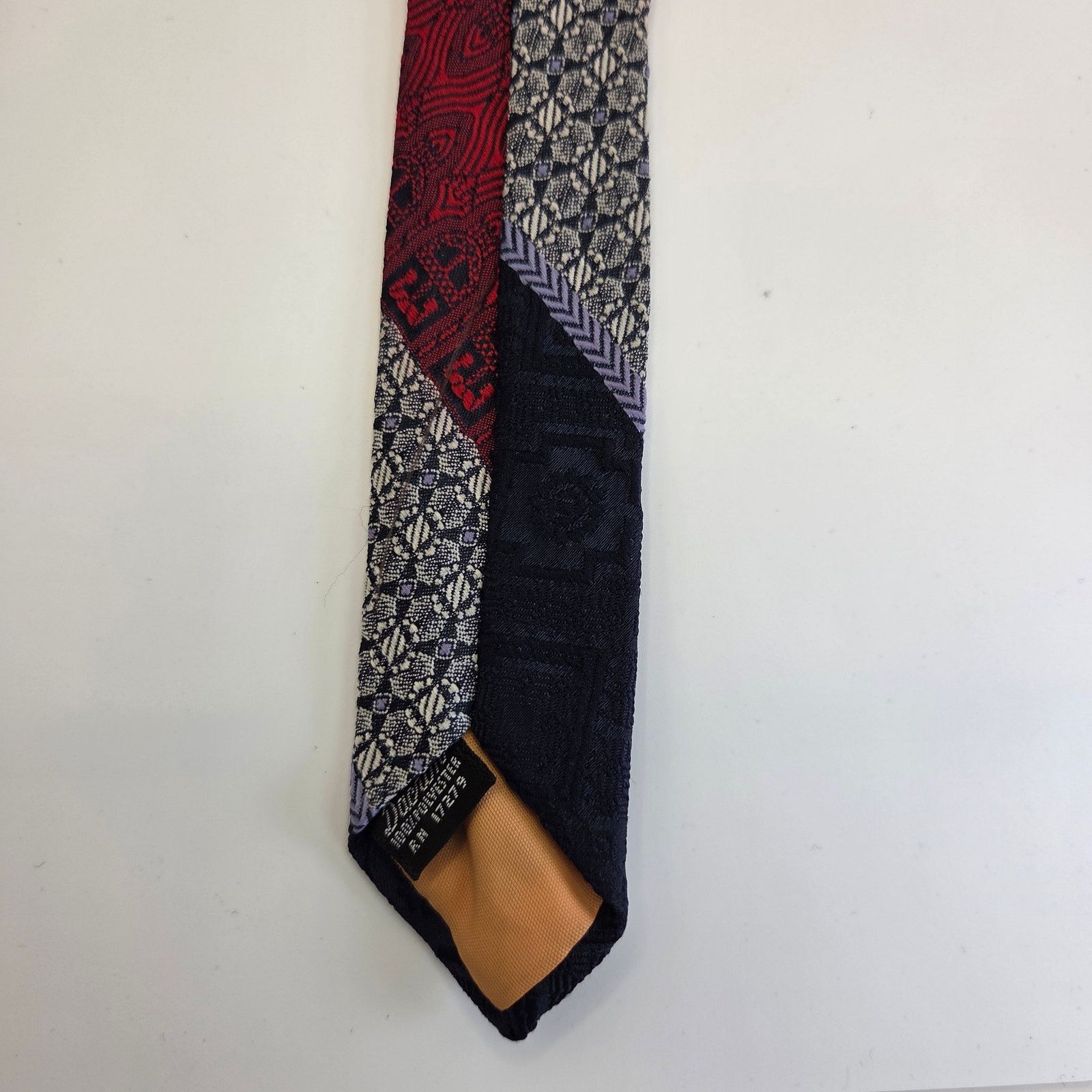 Vintage Vintage 70s Dacron Red Navy Polyester Tie Size ONE SIZE - 5 Thumbnail