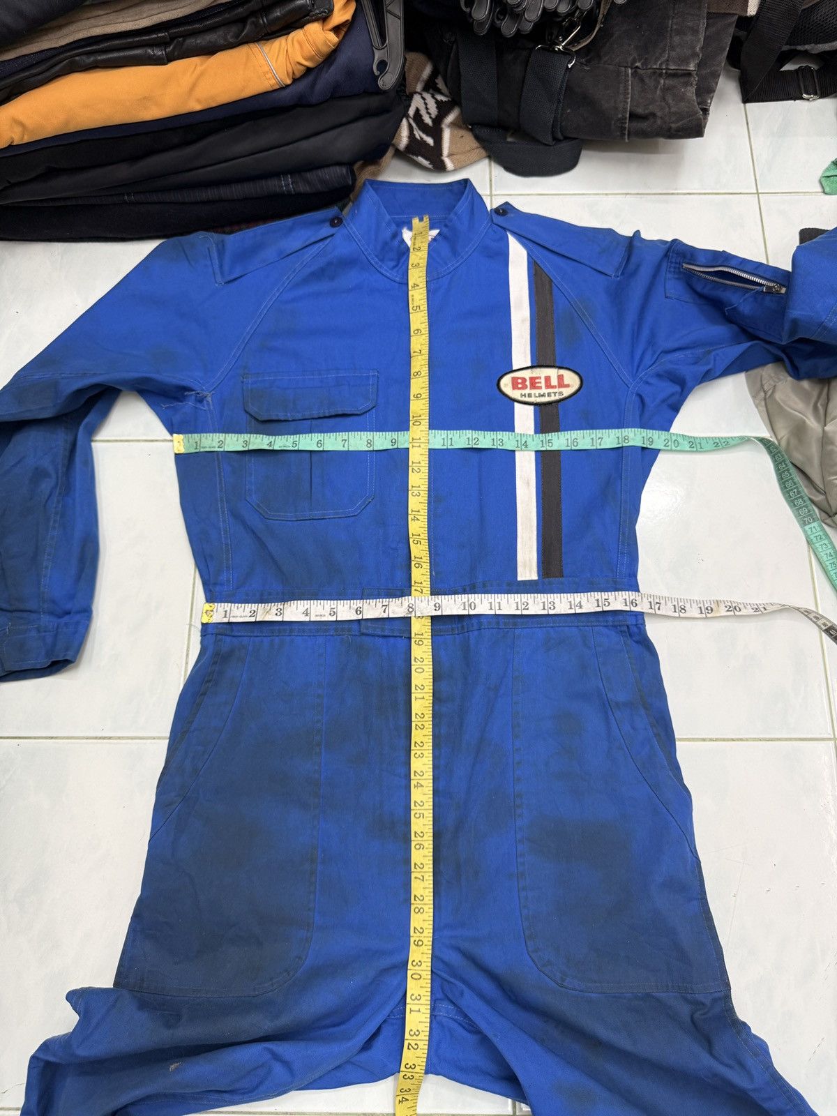 Sports Specialties 🔥🔥🔥ARCHIVE VINTAGE BELL HELMETS COVERALL Size US 33 - 19 Thumbnail