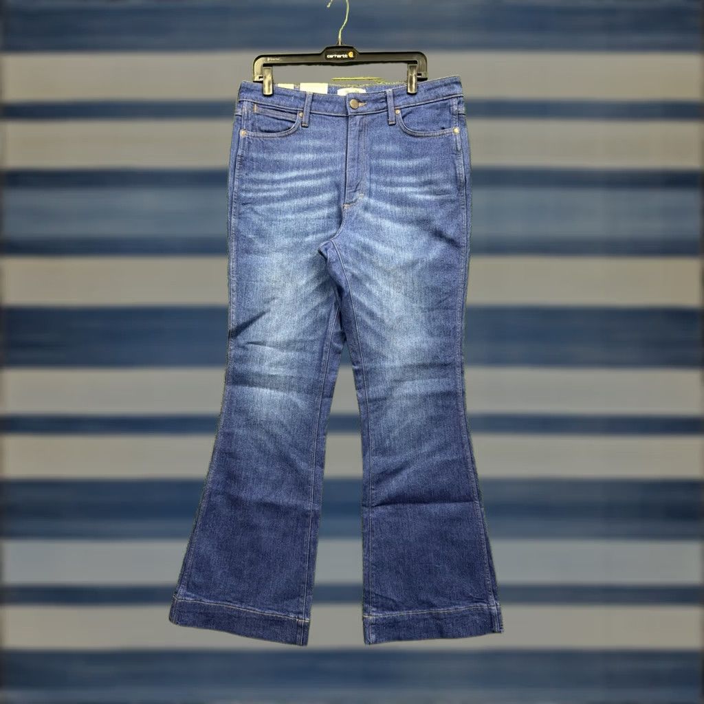 Wrangler Wrangler Jeans Womens 33x34 Retro Bailey High Rise Flare Stretch Bell Bottom NWT Jeans Regular 33 Blue Retro Womens Size 24" / US 00 / IT 34 - 1 Thumbnail