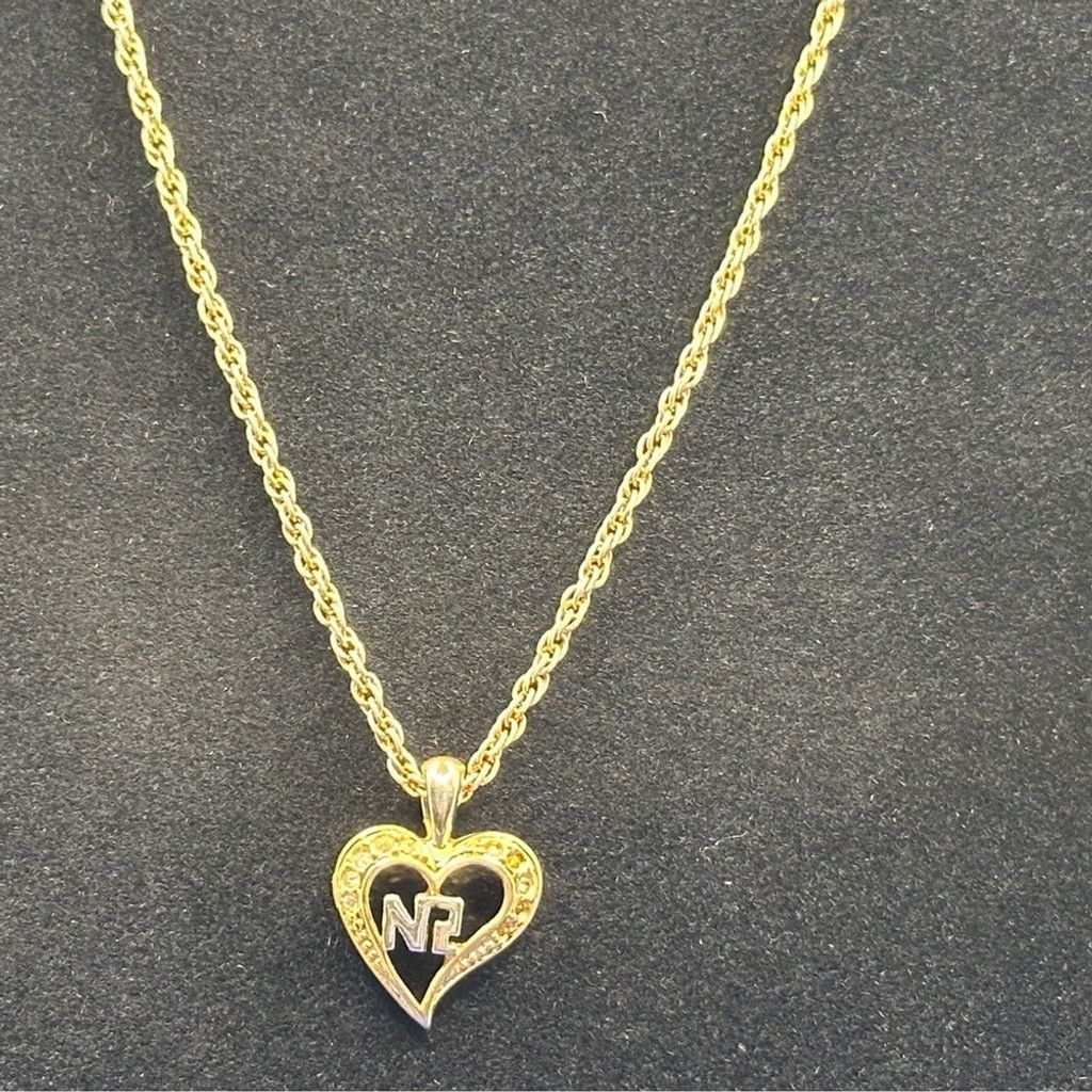 Nina Ricci Nina Ricci gold and crystal heart necklace Size ONE SIZE - 2 Thumbnail