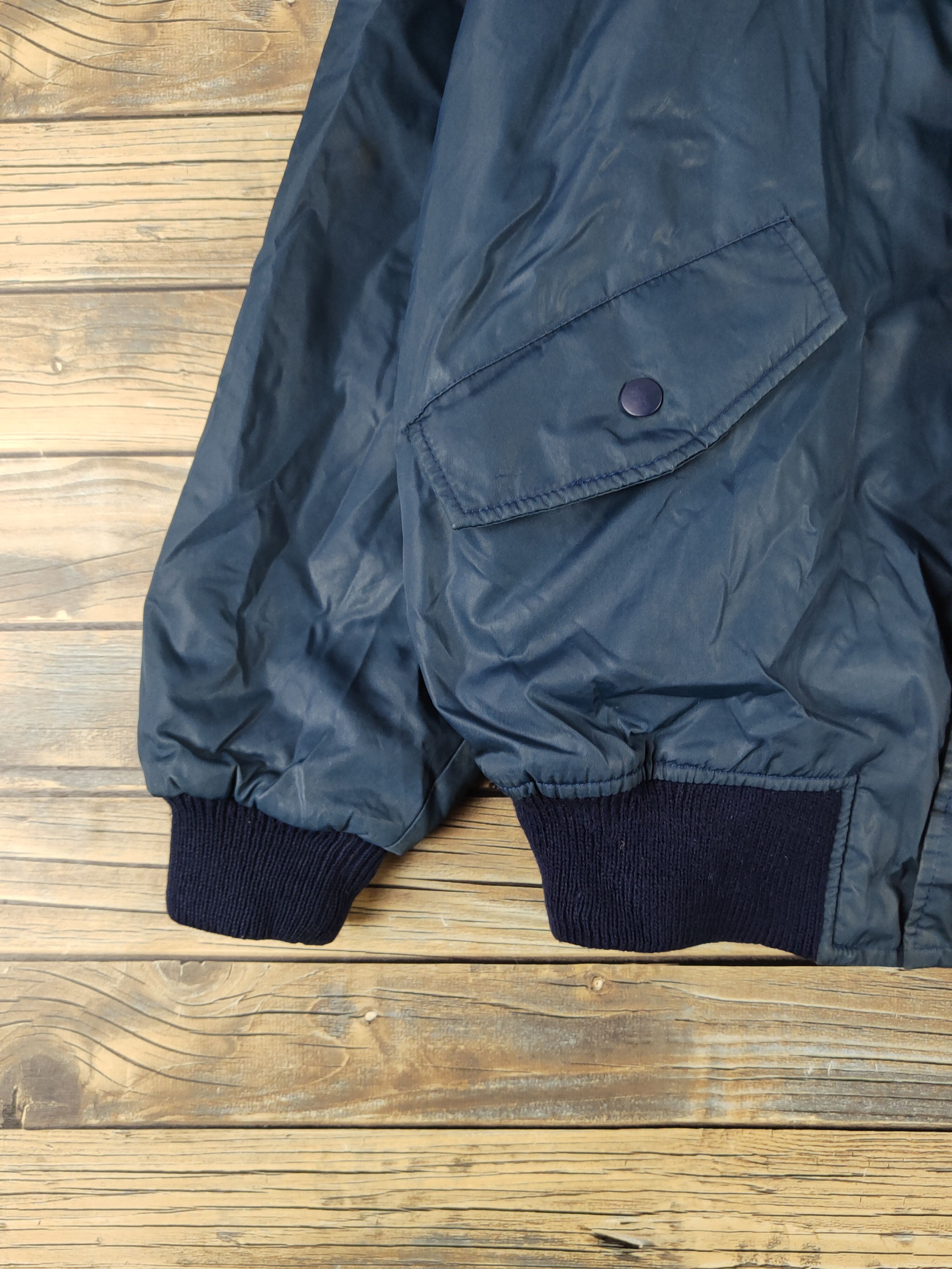 Japanese Brand DL 1990s Vintage OHC MA‑1 Bomber flight Jacket #1385 Size US M / EU 48-50 / 2 - 5 Thumbnail