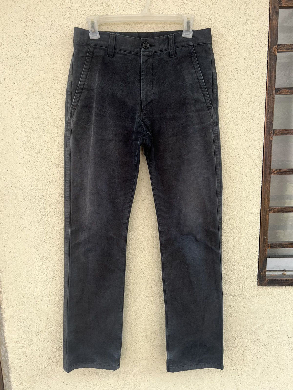 Comme des Garcons Homme Vintage 2005 CDGH AD2005 Distress Faded Waxed Chinos Pant Size US 30 / EU 46 - 6 Thumbnail