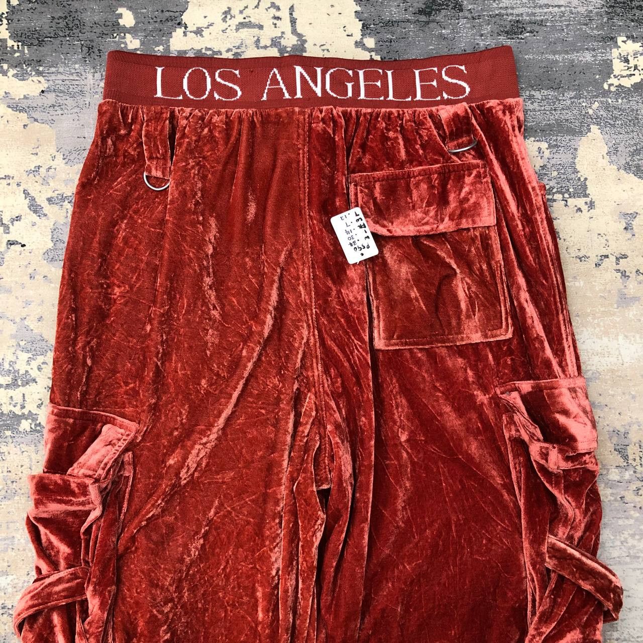 Other P590 LOS ANGELES TERRITORY VELVET CARGO SWEATPANTS Size US 34 / EU 50 - 4 Thumbnail