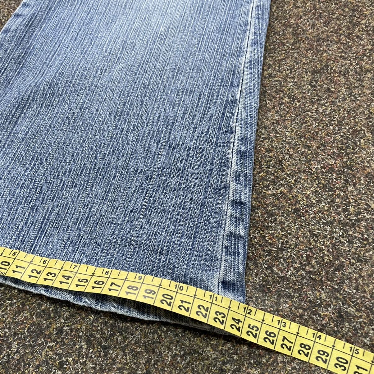 Vintage Vintage Y2K Flared Bootcut Jeans Light Wash Thrashed Indie Size 32" / US 10 / IT 46 - 8 Thumbnail