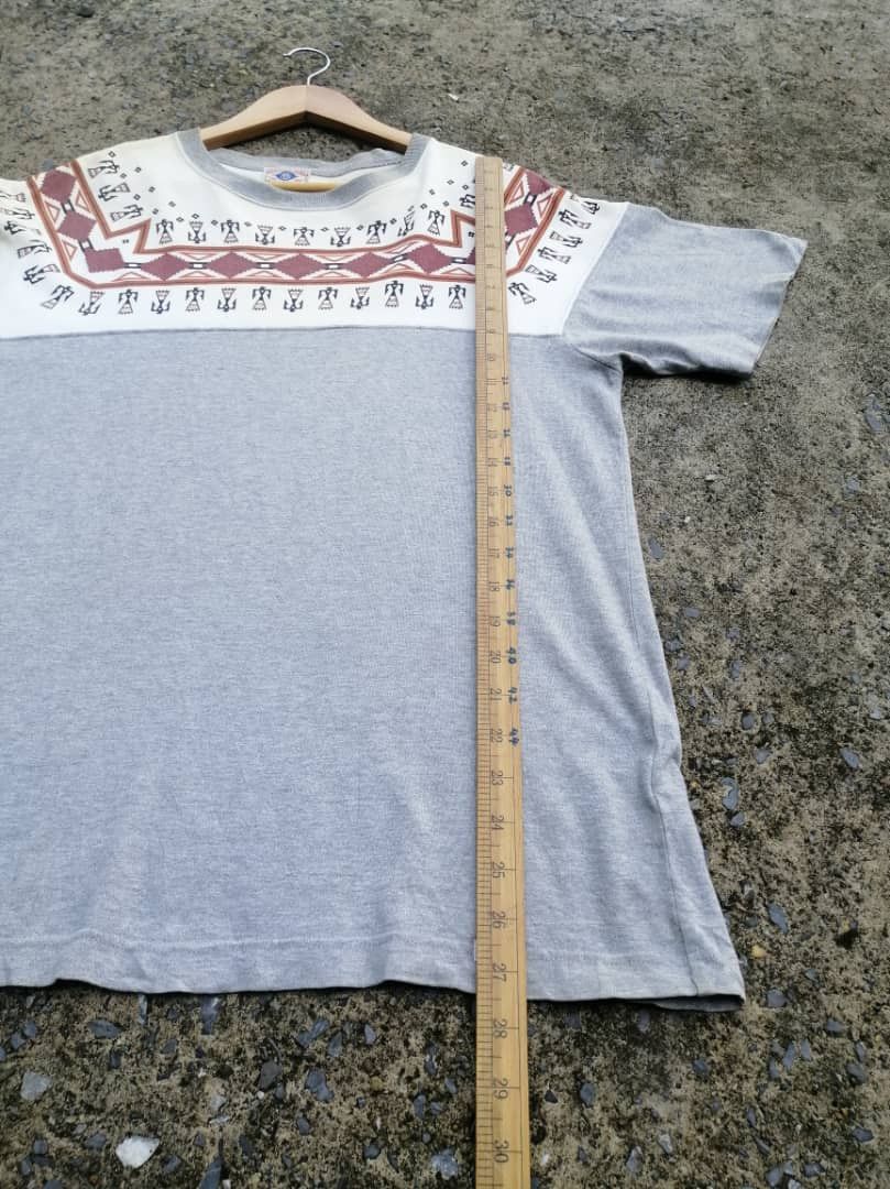 Japanese Brand Pherrow's Bros Stormy Blue Navajo Tee Size US M / EU 48-50 / 2 - 6 Thumbnail