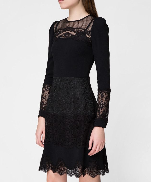 Dolce & Gabbana o1y0825 Mini Dress in Black Size XS / US 0-2 / IT 36-38 - 3 Thumbnail