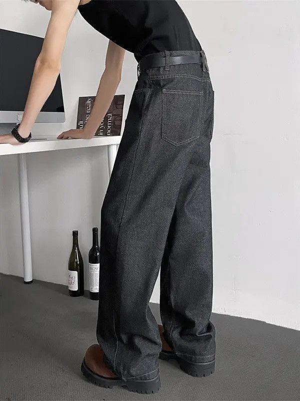 Japanese Brand × Jean Retro loose wide leg slightly flared jeans Size US 32 / EU 48 - 5 Thumbnail