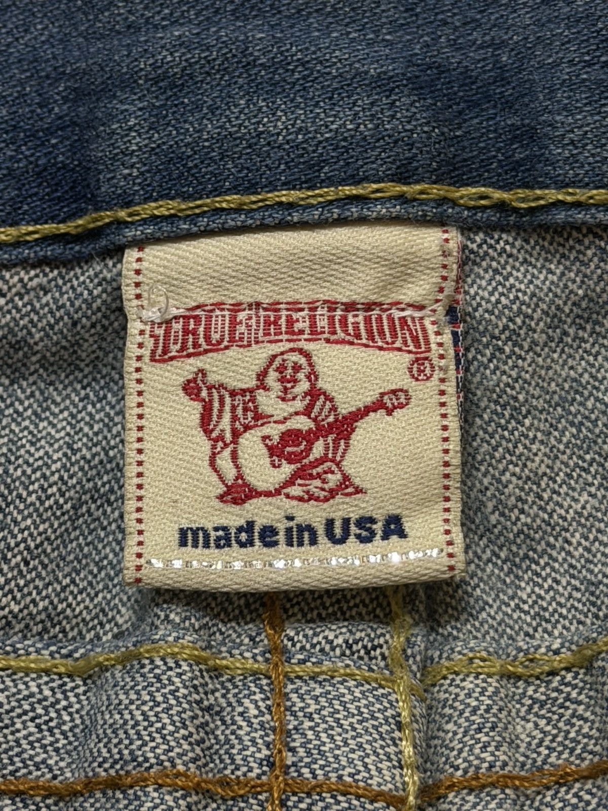 True Religion Vintage 90s Usa True Religion Mud Wash Faded Spiral Wide Leg Size US 34 / EU 50 - 7 Thumbnail