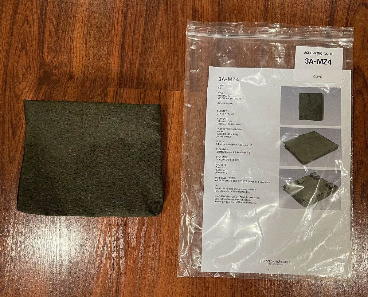 Acronym Acronym MZ4 Third Arm Modular Zip Pocket Size ONE SIZE - 1 Thumbnail