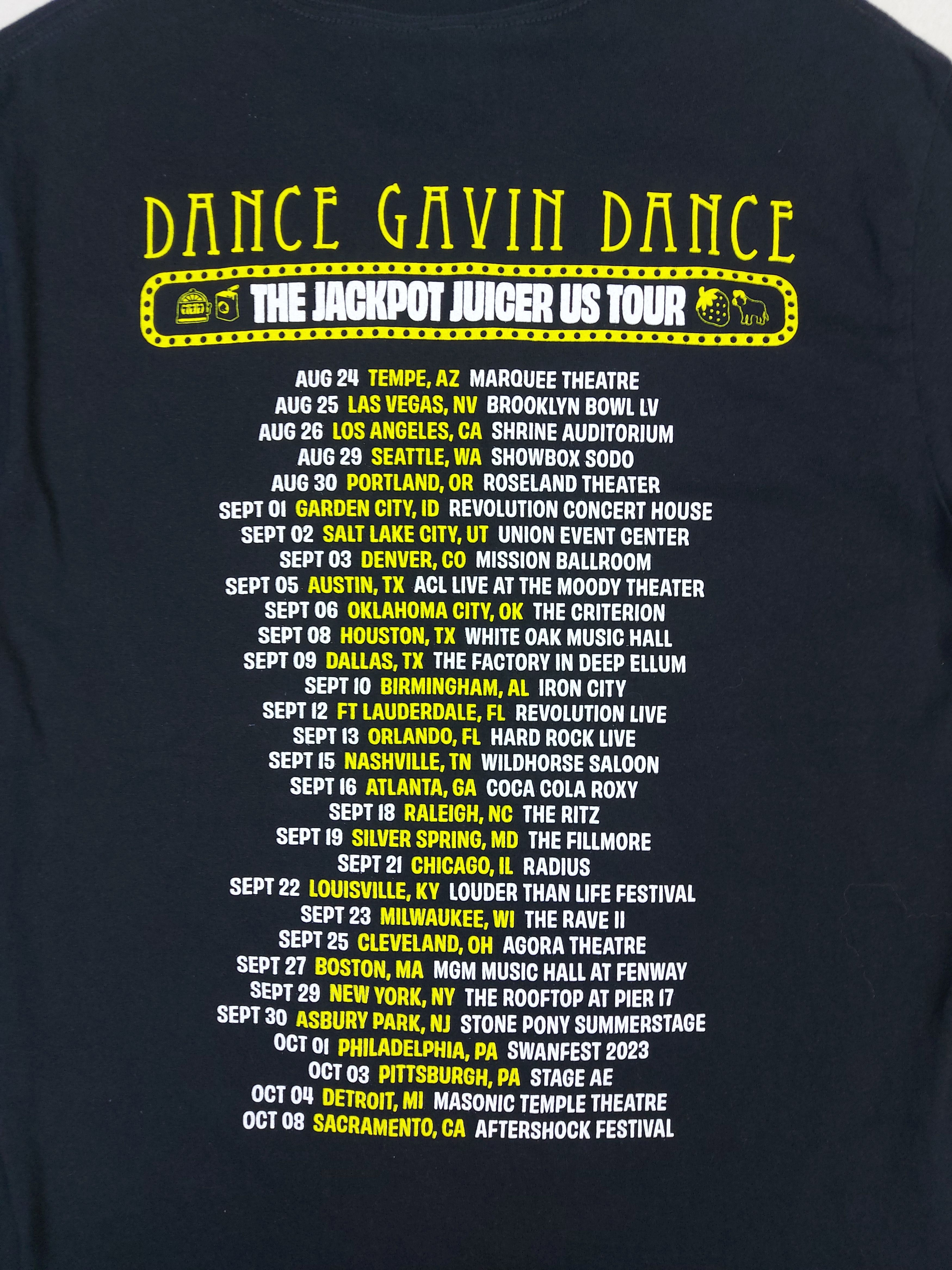 Band Tees Dance Gavin Dance Band The Jackpot Juicer US Tour 2023 TEE Size US M / EU 48-50 / 2 - 7 Thumbnail