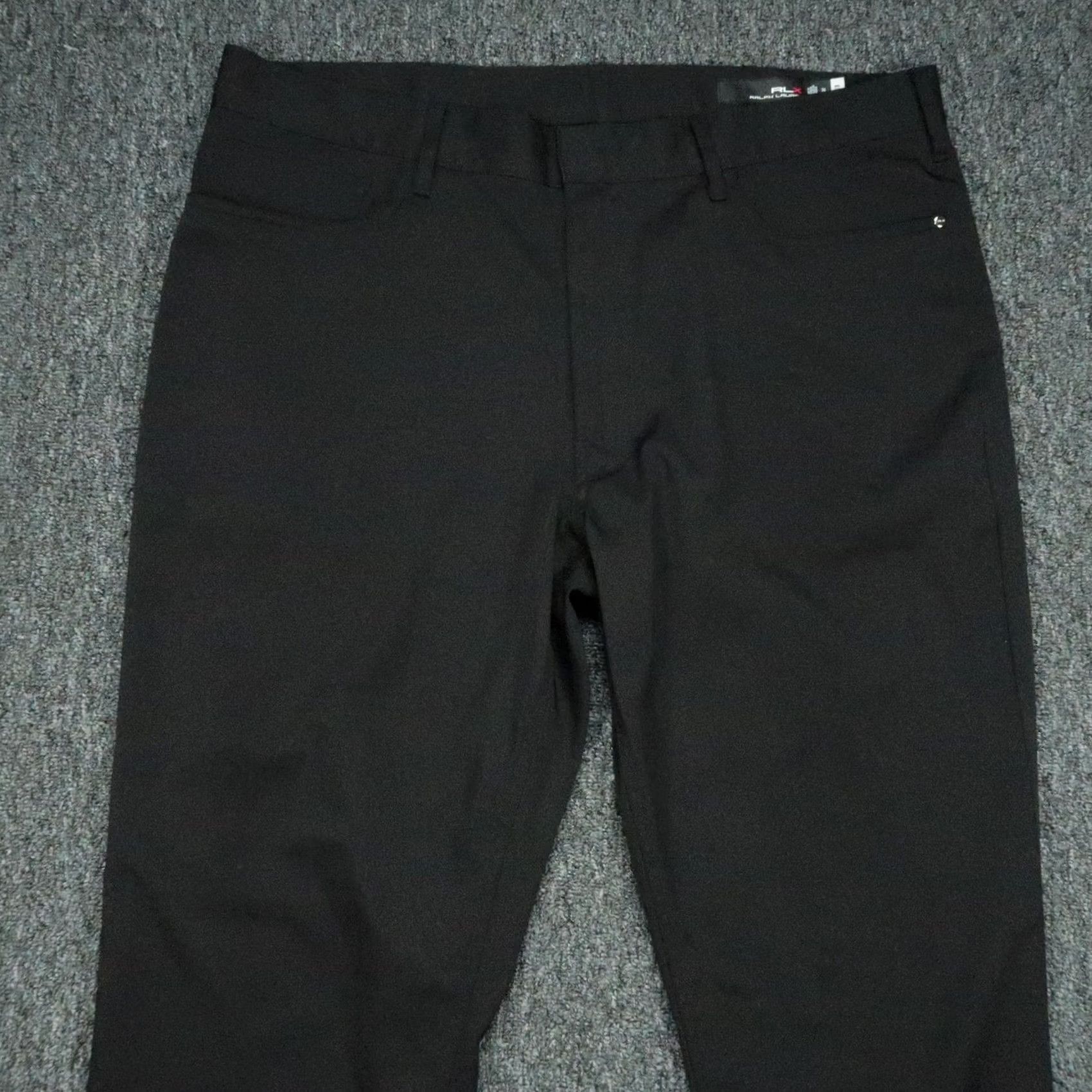 RLX Ralph Lauren RLX Ralph Lauren Pants Mens 36x32 Black Tailored Fit Lightweight Golf 5 Pocket - Business, Casual, Travel, Workwear Size US 36 / EU 52 - 2 Thumbnail