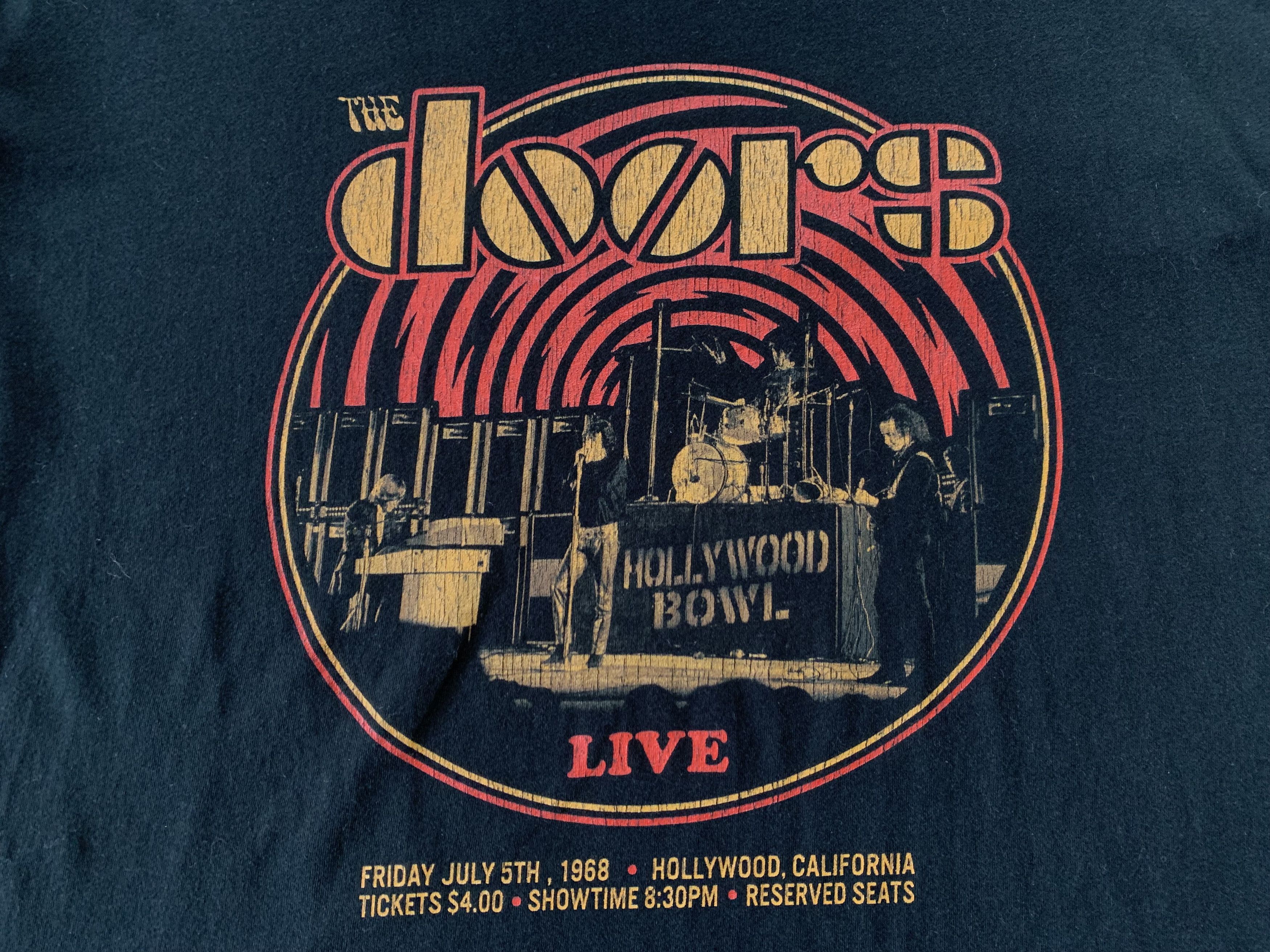 Band Tees The Doors Womens Printed T Shirt Size M / US 6-8 / IT 42-44 - 5 Thumbnail