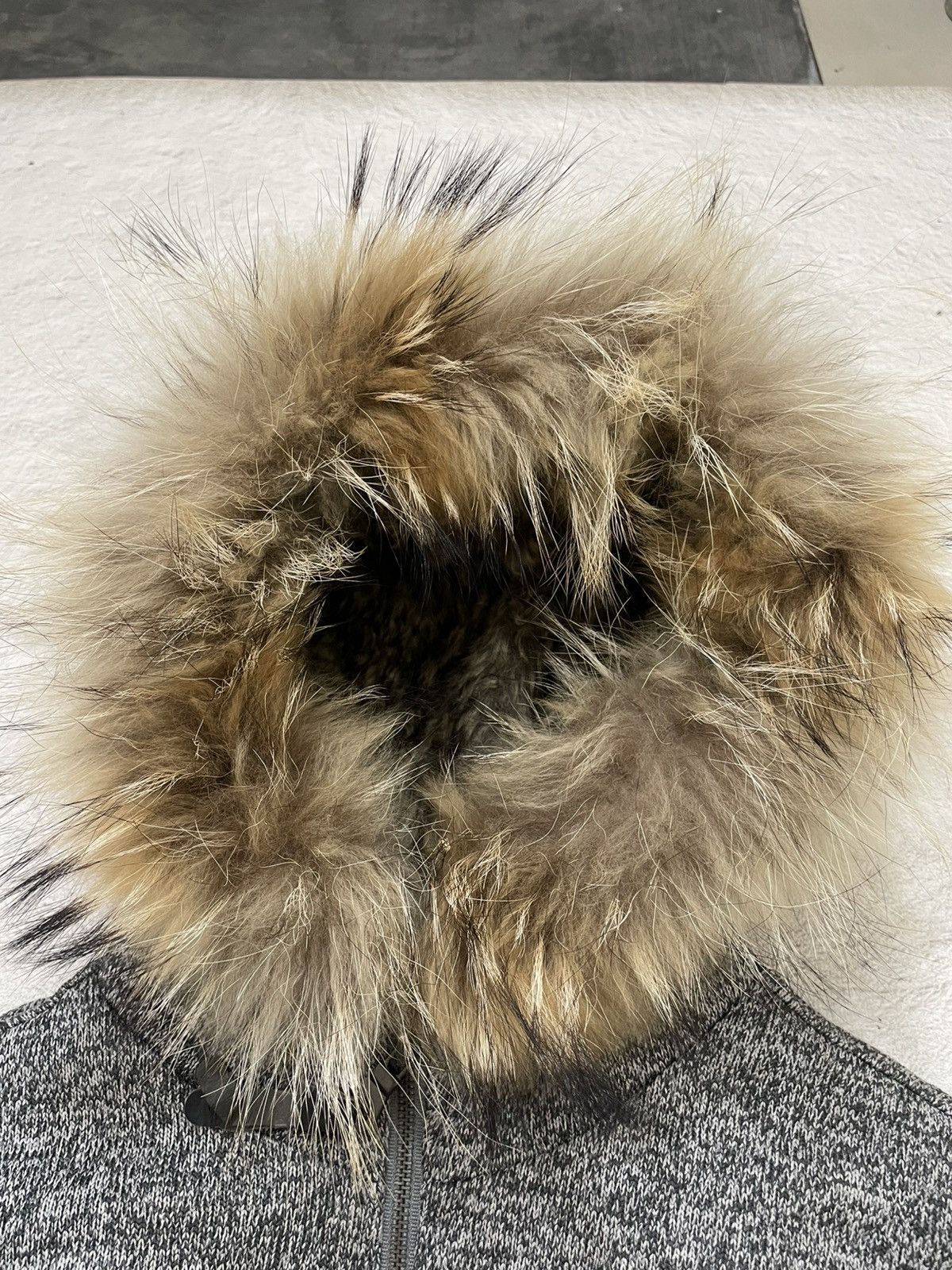 Japanese Brand 2000s Japan Grey Jacket with Faux Fur Hooded Size US XL / EU 56 / 4 - 4 Thumbnail
