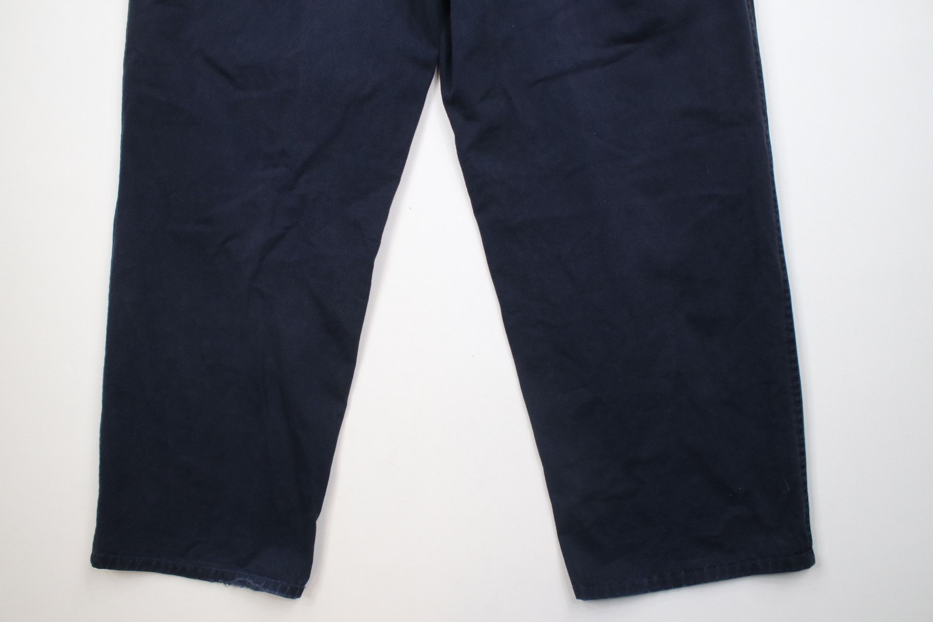 Ralph Lauren × Vintage Vintage 90s Ralph Lauren Wide Leg Pleated Chino Pants Blue Size US 38 / EU 54 - 13 Thumbnail