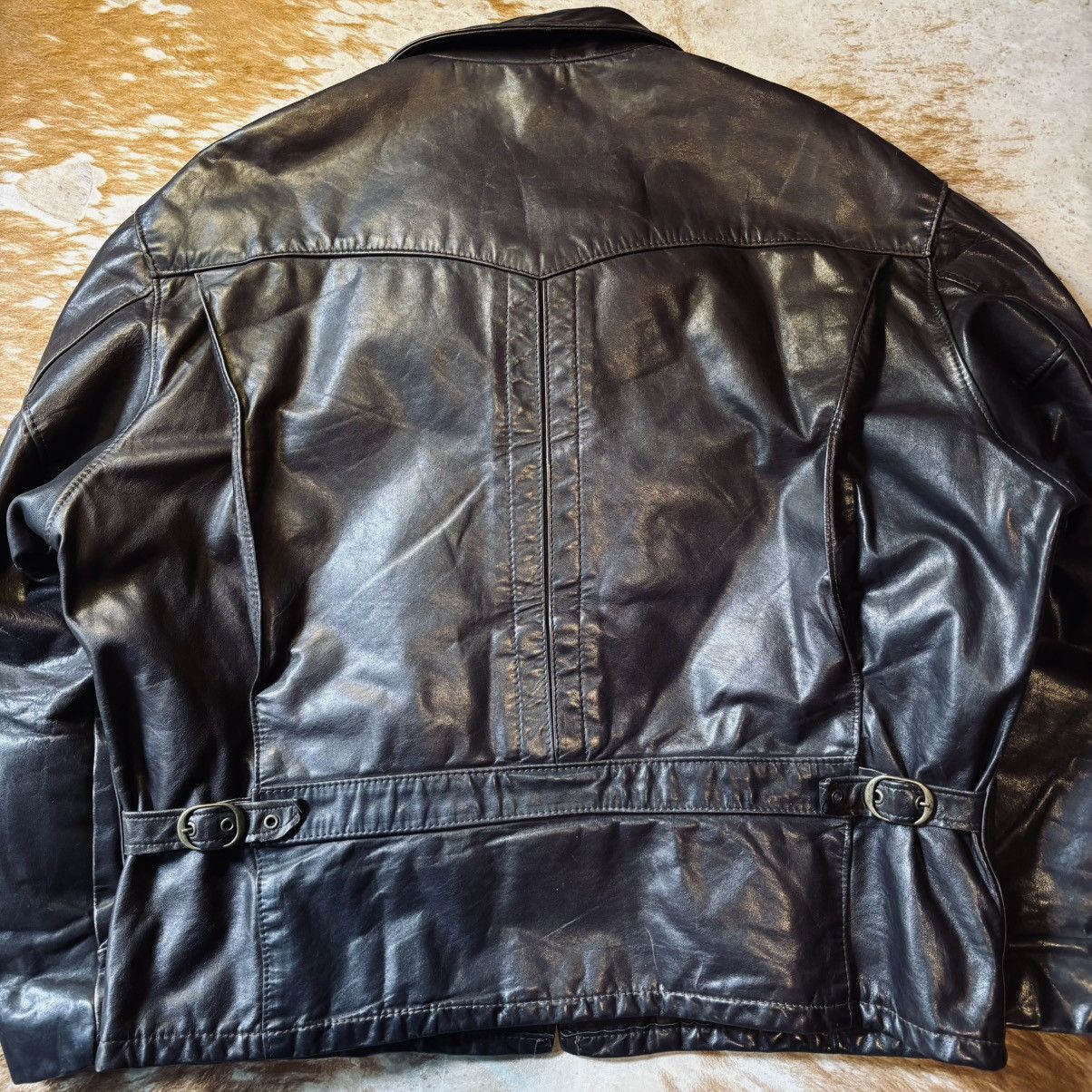 Schott Schott Made In Usa Leather Jacket Size 48 Fit L Size US L / EU 52-54 / 3 - 7 Thumbnail