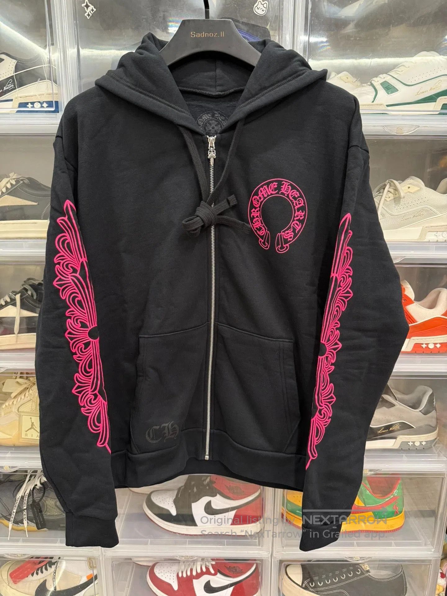 Chrome Hearts Chrome Hearts Pink Vine Horseshoe Zip Hoodie. Size US S / EU 44-46 / 1 - 1 Thumbnail