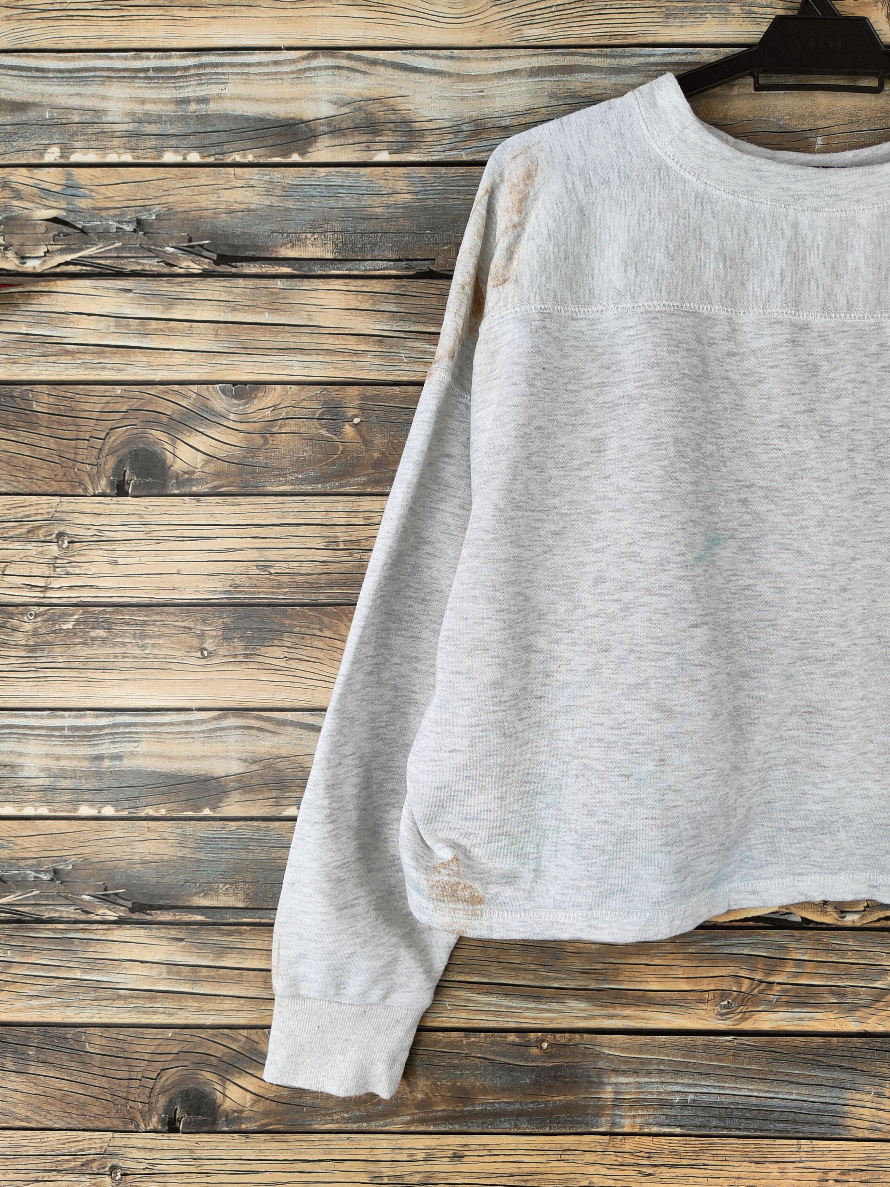 Japanese Brand SUPER RARE 💥 Lunacion Gray Crop Tops Size L / US 10 / IT 46 - 8 Thumbnail