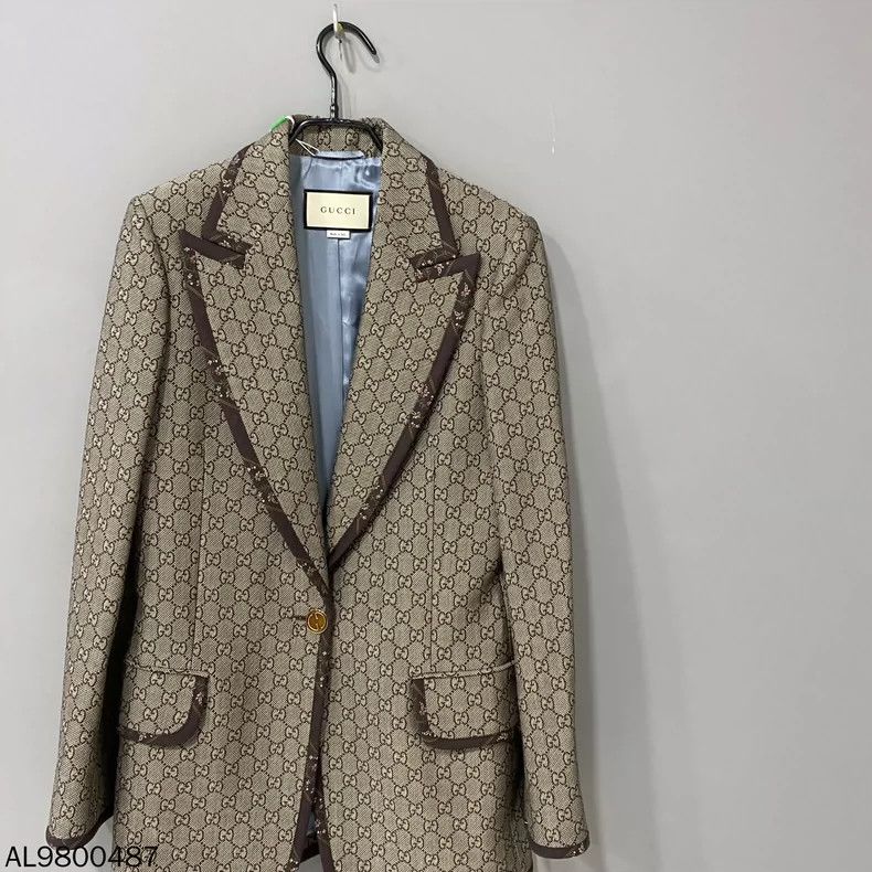 Gucci Gucci Heavy industry old flower full print suit jacket 2501 Size US XXS / EU 40 - 2 Thumbnail