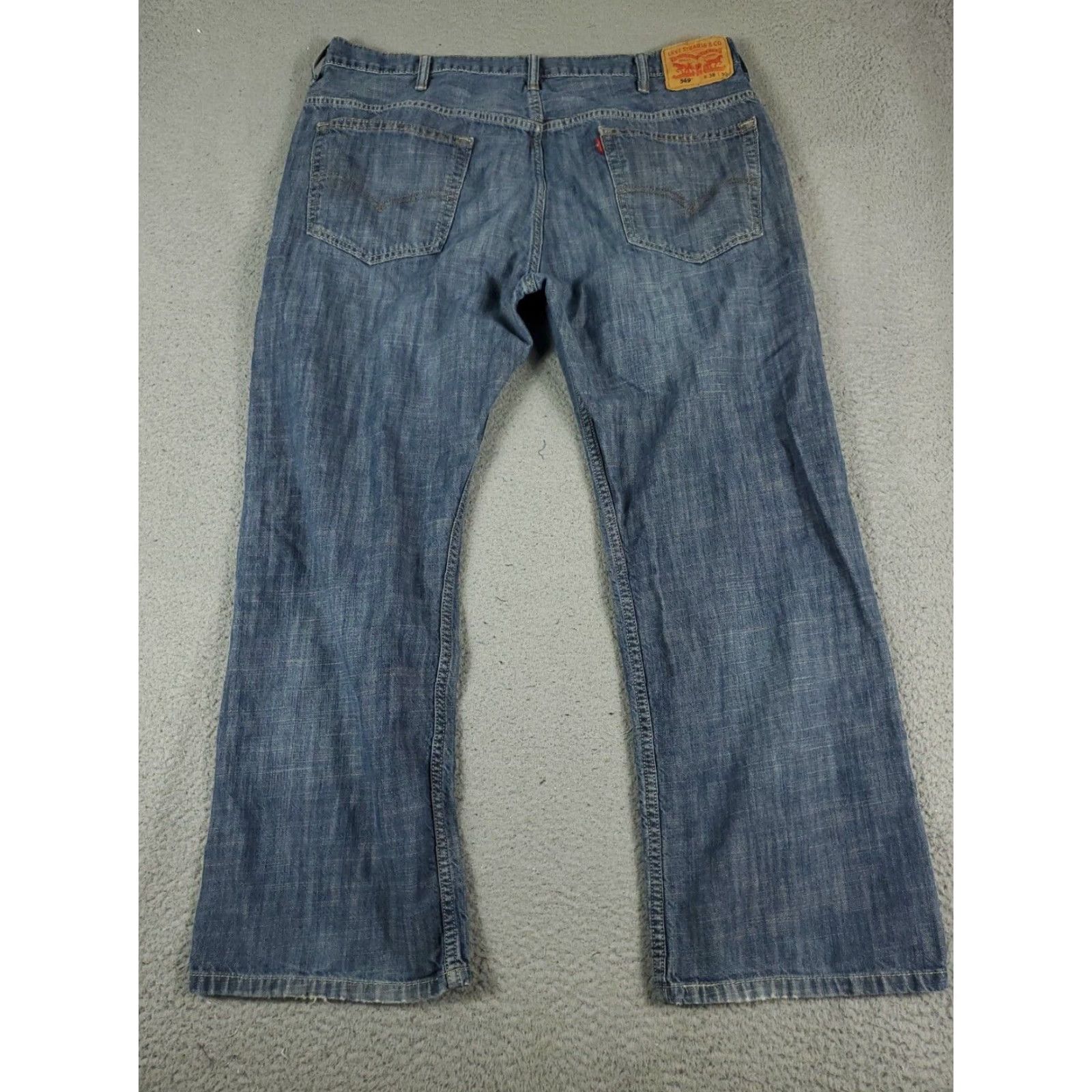 Levi's VINTAGE Levi's 569 Jeans Mens Size 38x28 Blue Straight Fit Denim Pants Size US 38 / EU 54 - 6 Thumbnail