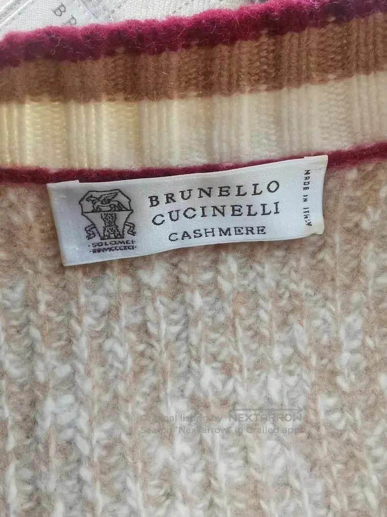 Brunello Cucinelli Brunello Cucinelli V-Neck Knit Sweater. Size US M / EU 48-50 / 2 - 1 Thumbnail
