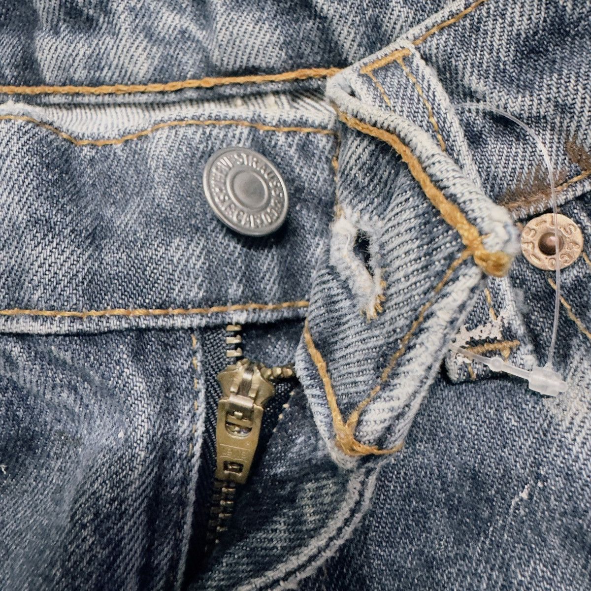 Levi's Vintage Levis 517 Distressed Denim Flare Jeans Hedi Slimane Size US 28 / EU 44 - 12 Thumbnail