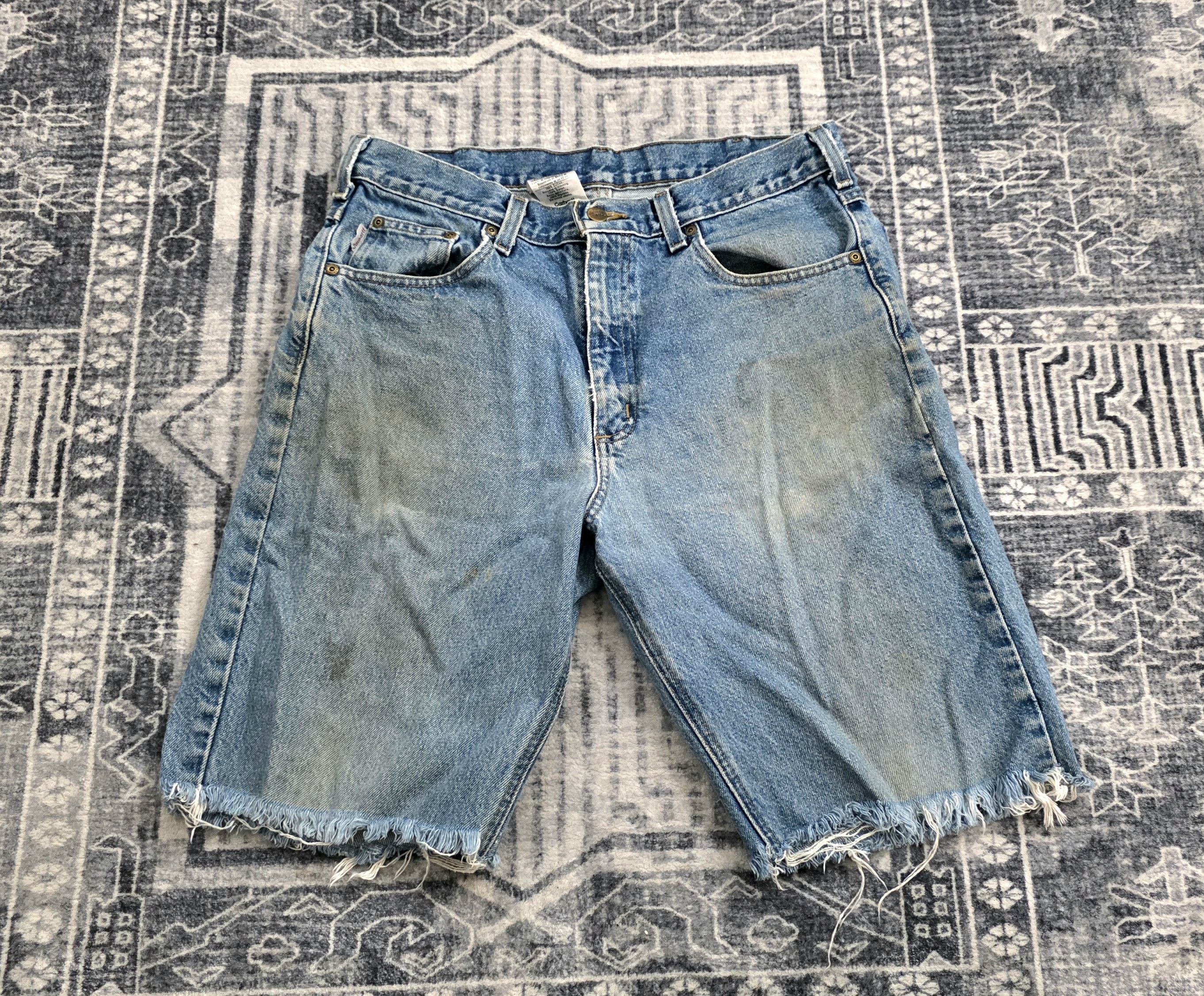 Carhartt Carhartt vintage Original Fit Cut offs Jean shorts Size 34 Size US 34 / EU 50 - 1 Thumbnail